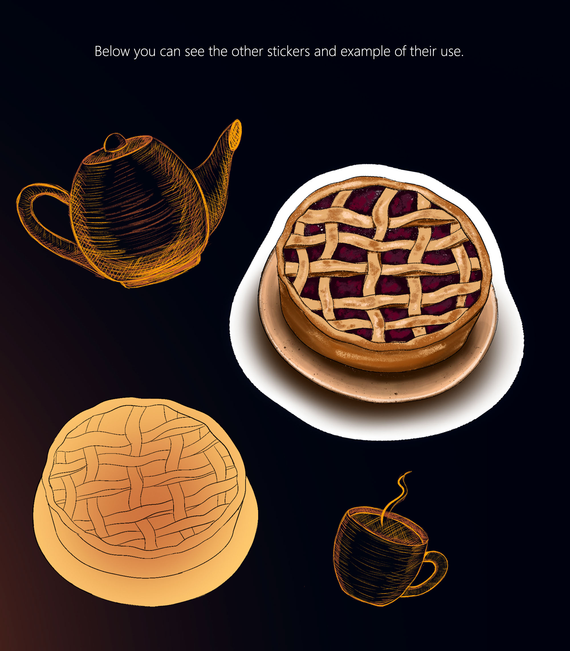 Осенний стикерпак — Изображение №5 — Иллюстрация на Dprofile