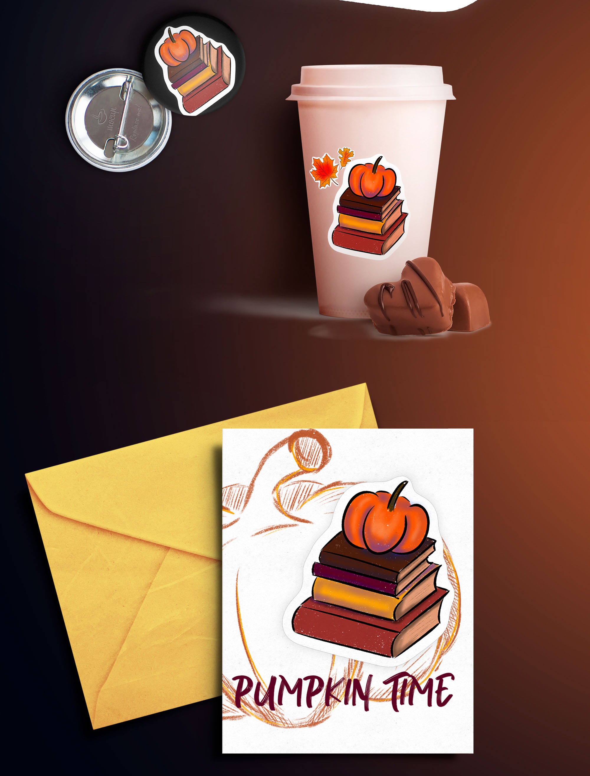 Осенний стикерпак — Изображение №10 — Иллюстрация на Dprofile