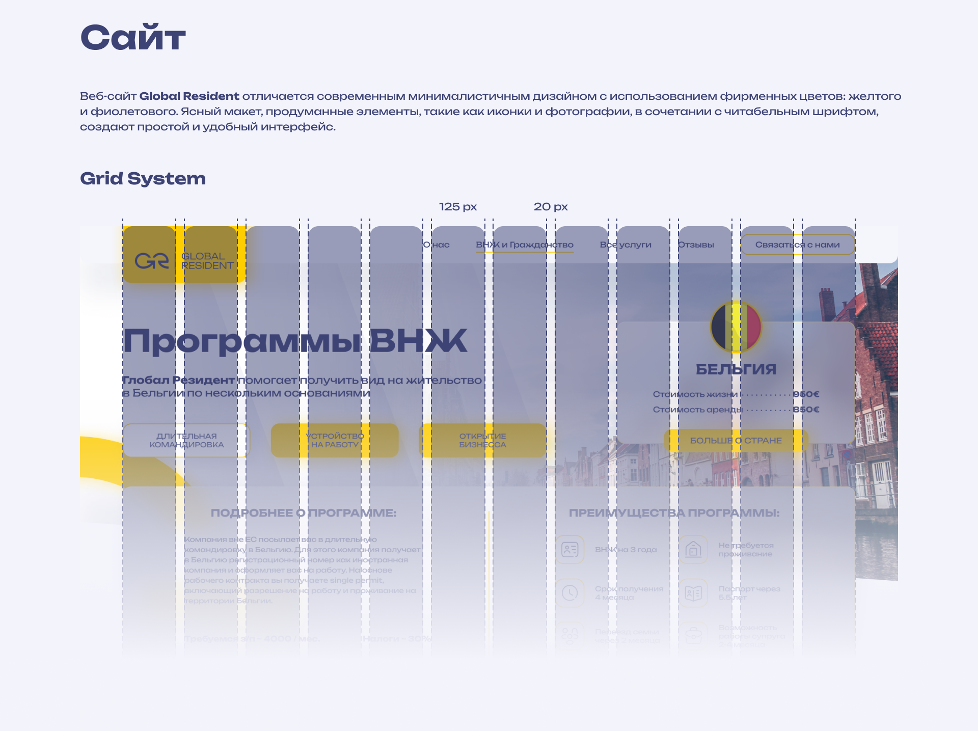 Global Resident | Визуальная айдентика — Изображение №6 — Интерфейсы, Брендинг на Dprofile