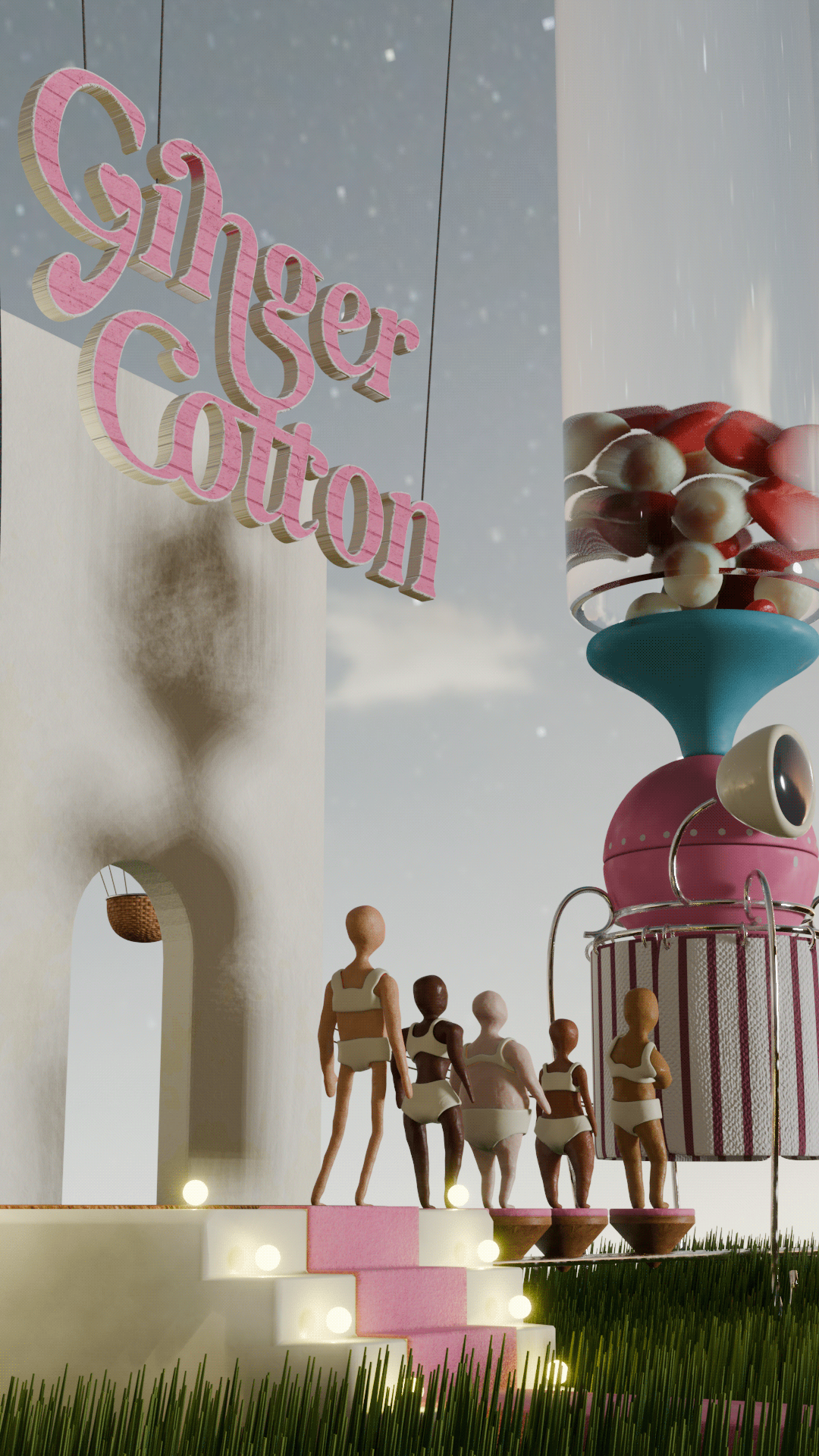 Ginger Cotton dress promo — Изображение №11 — 3D, Анимация на Dprofile