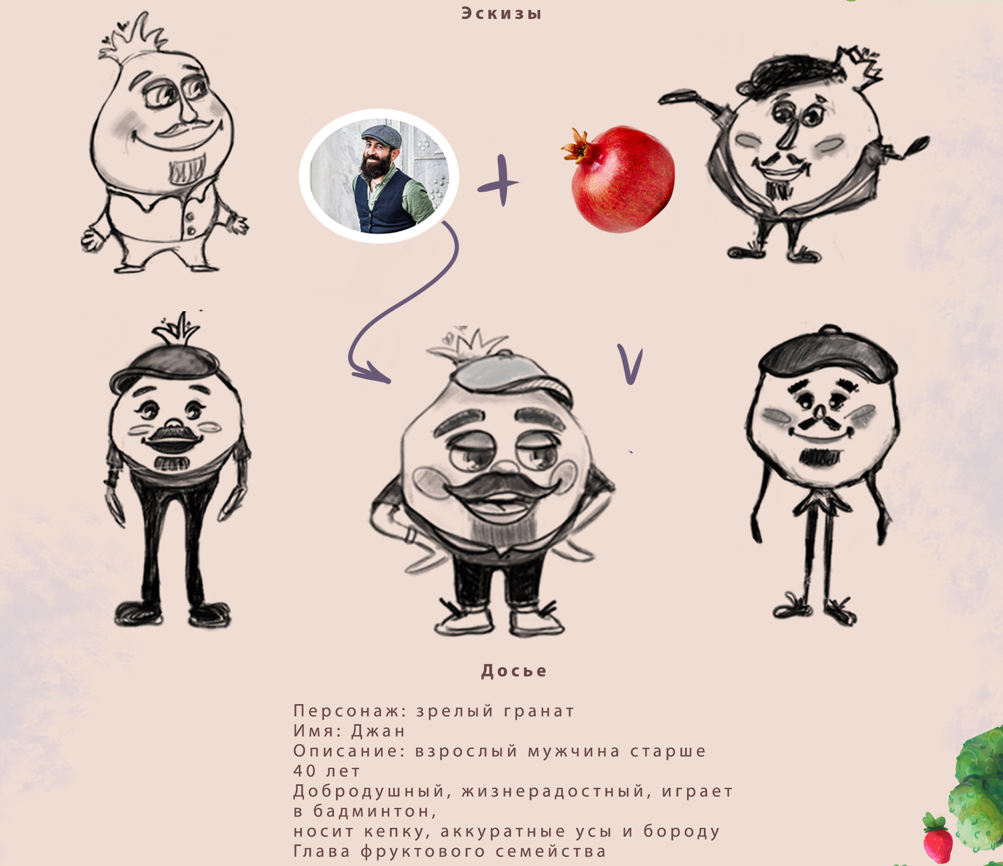 Бренд персонаж для лавки овощей и фруктов — Изображение №2 — Брендинг, Иллюстрация на Dprofile