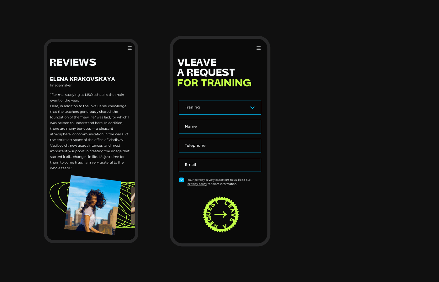 Landing Page | Style School — Изображение №13 — Интерфейсы, Анимация на Dprofile