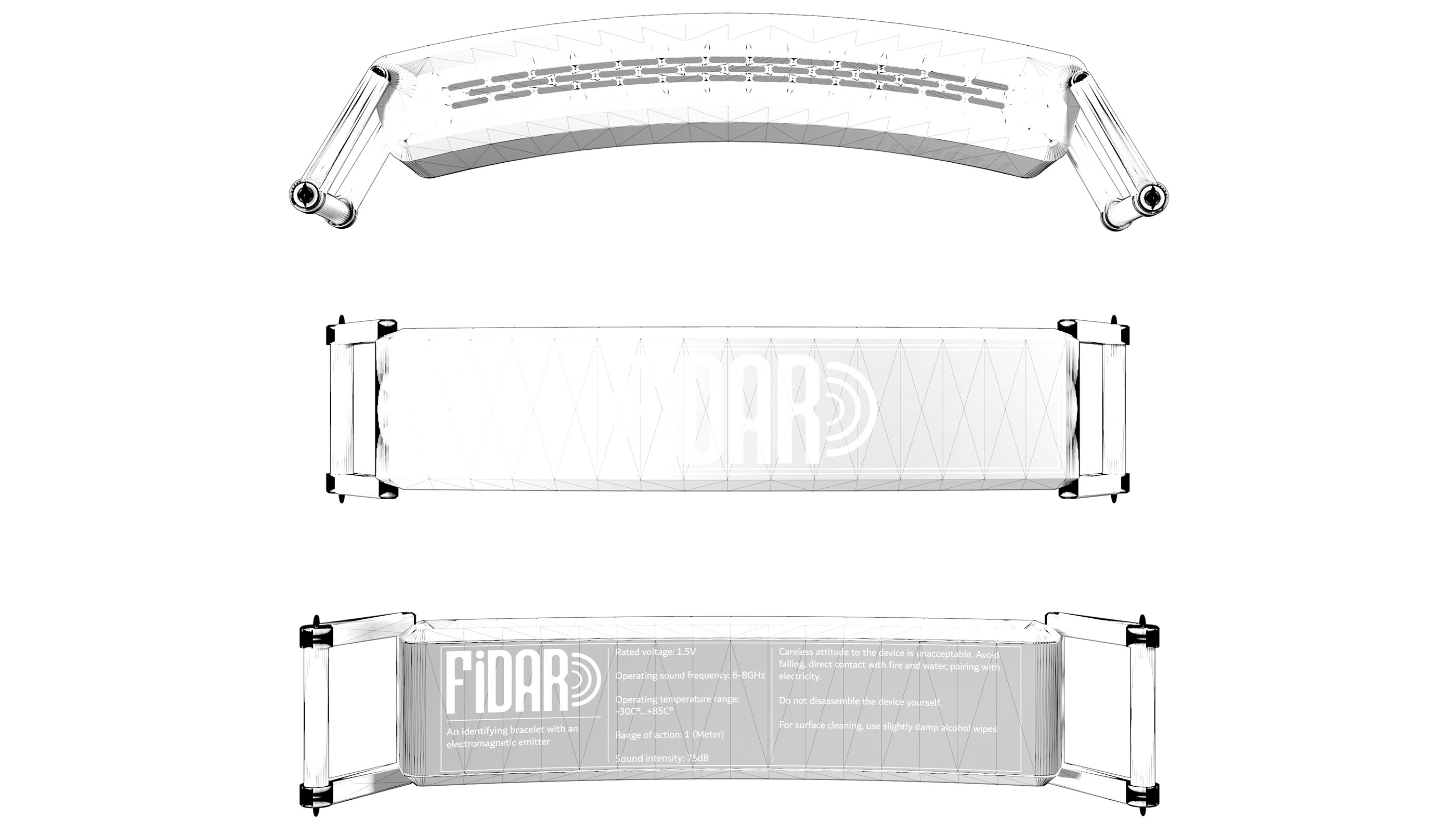 FiDAR - An identifying bracelet — Изображение №4 — 3D на Dprofile