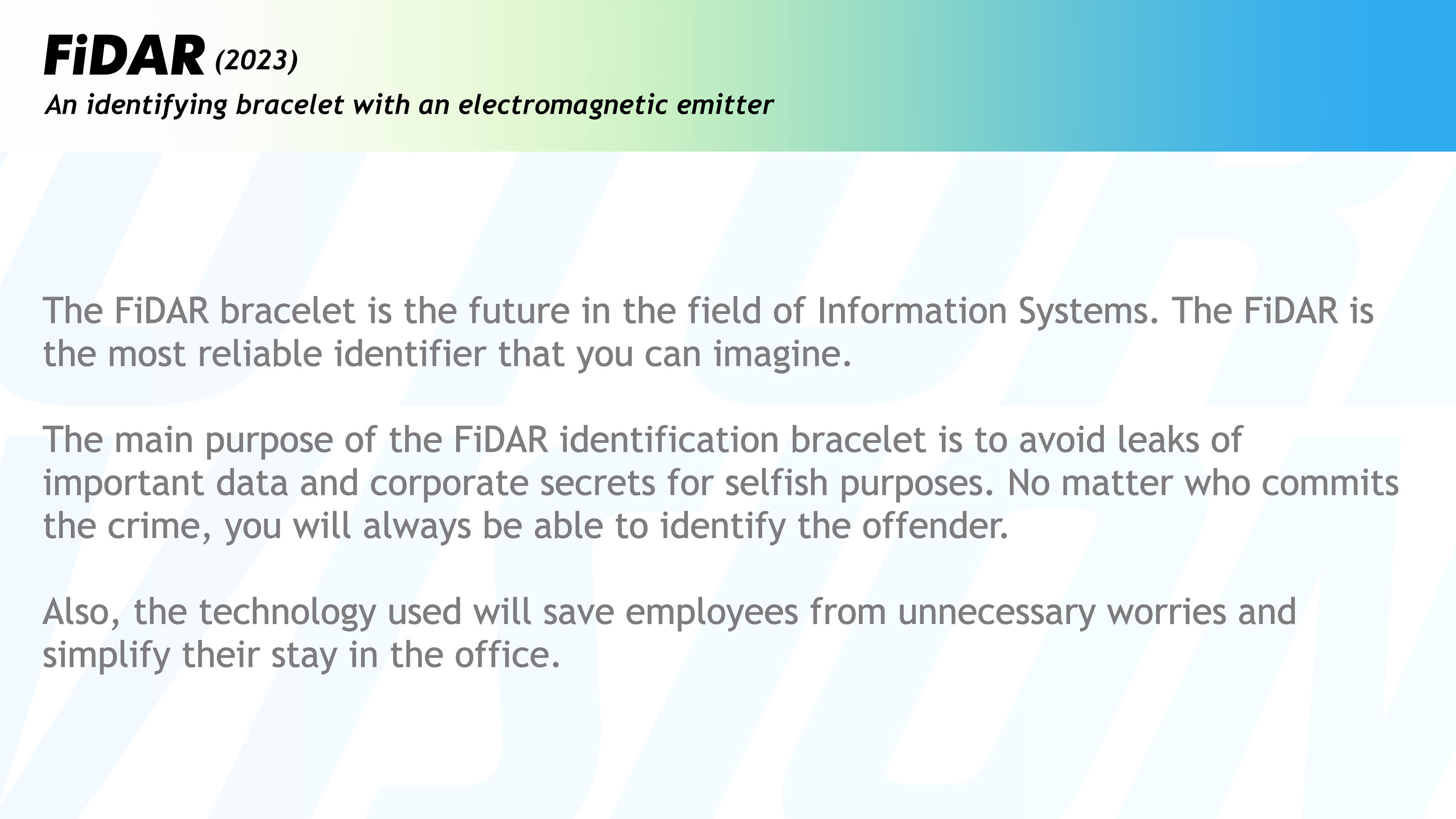 FiDAR - An identifying bracelet — Изображение №1 — 3D на Dprofile