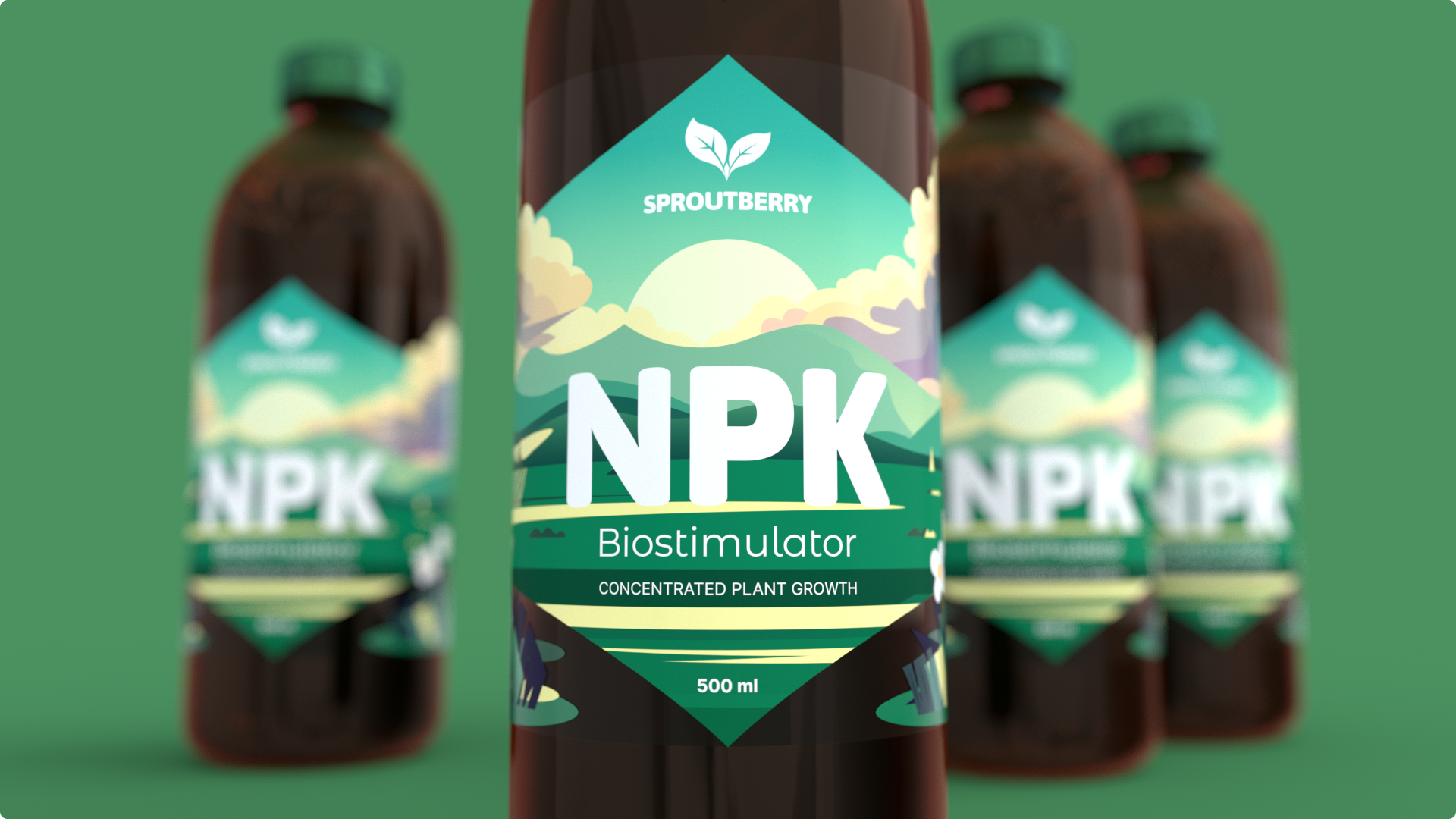 Удобрение NPK — Изображение №4 — Брендинг, 3D на Dprofile