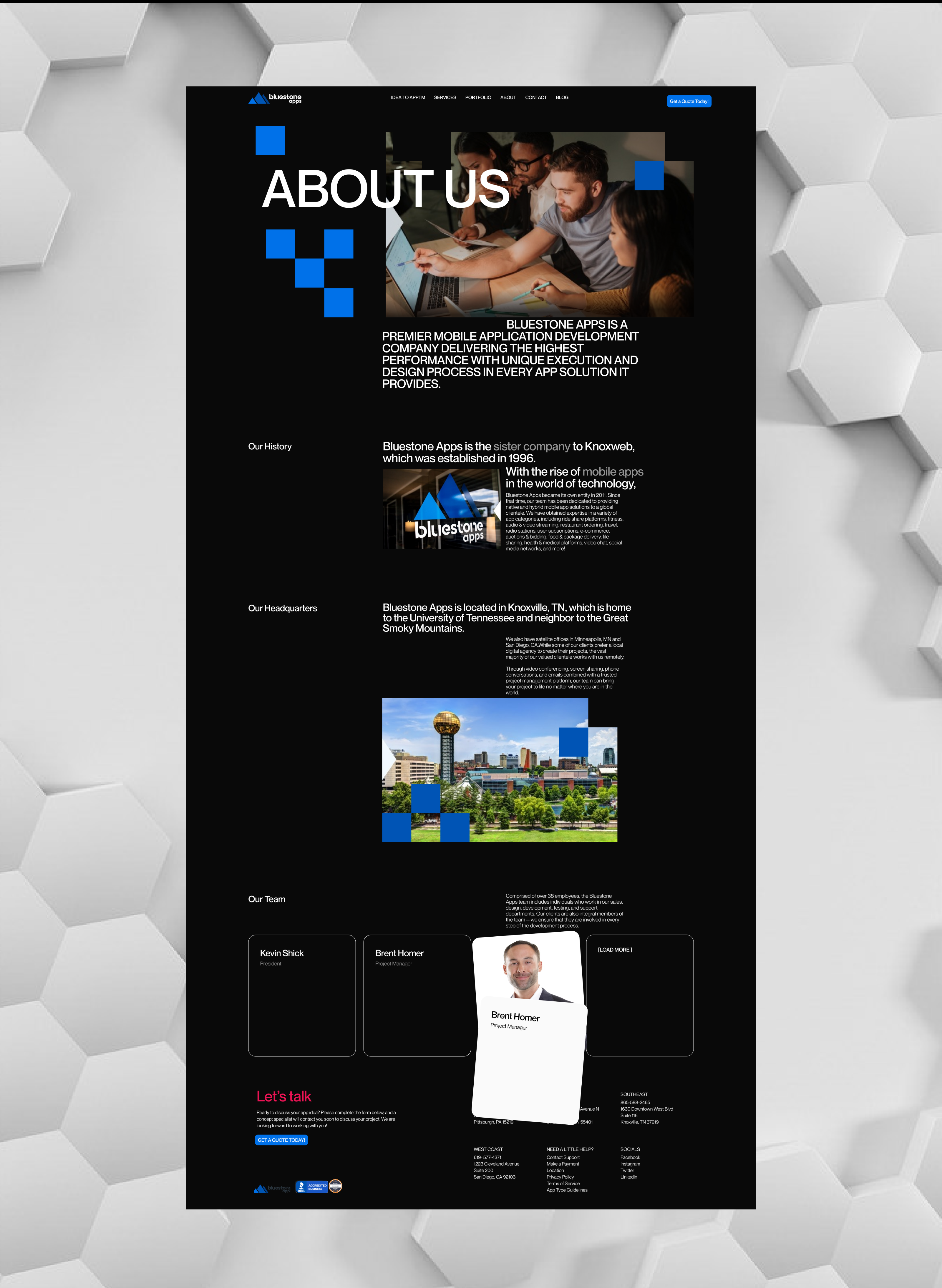 Bluestone Apps / Corporate website — Изображение №13 — Интерфейсы на Dprofile