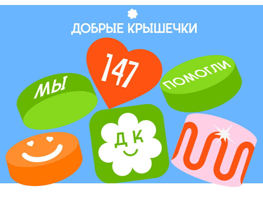 Добрые Крышечки Ребрендинг веб-сайт 2024 на Dprofile
