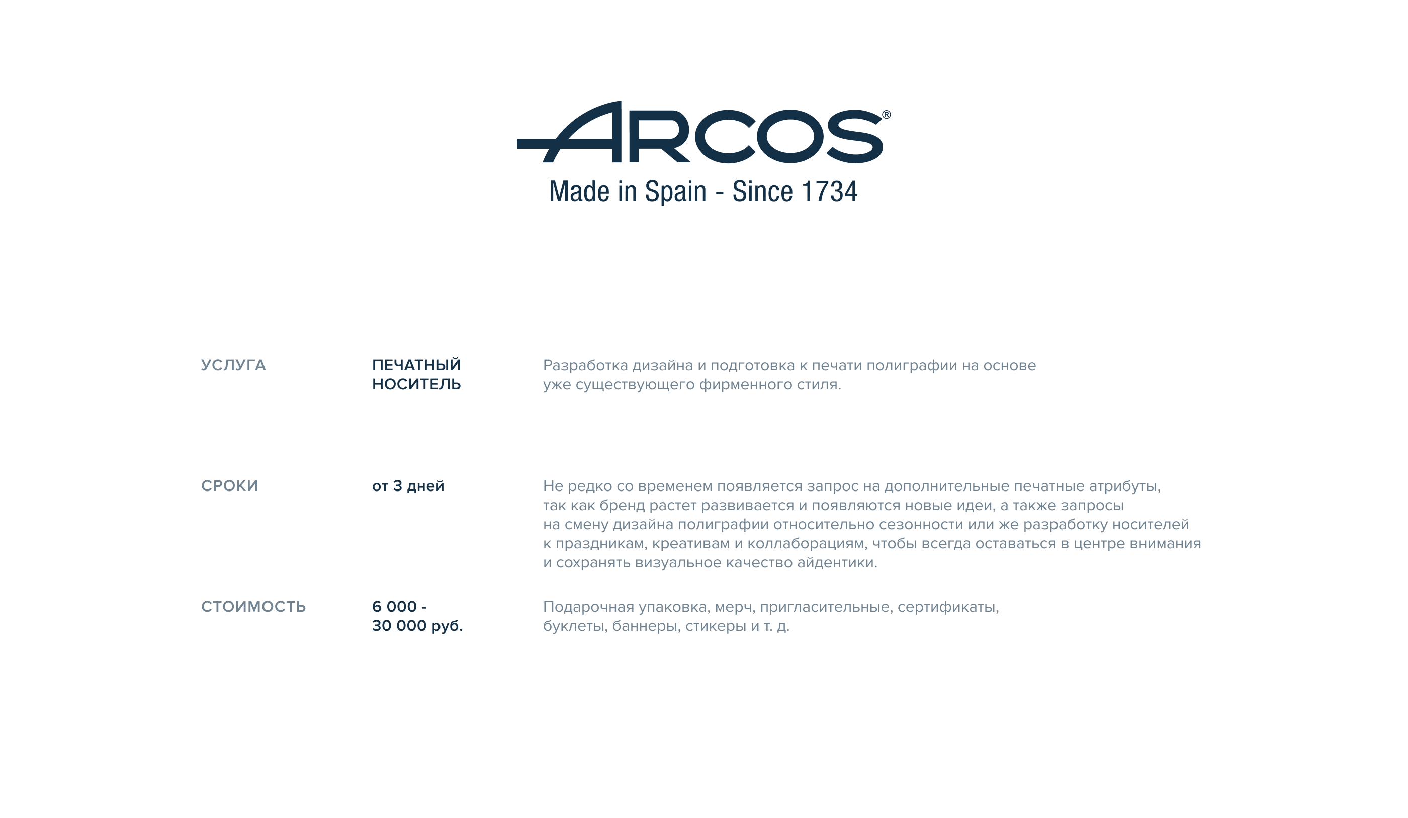 Gift box design for ARCOS — Изображение №5 — Брендинг, Графика на Dprofile