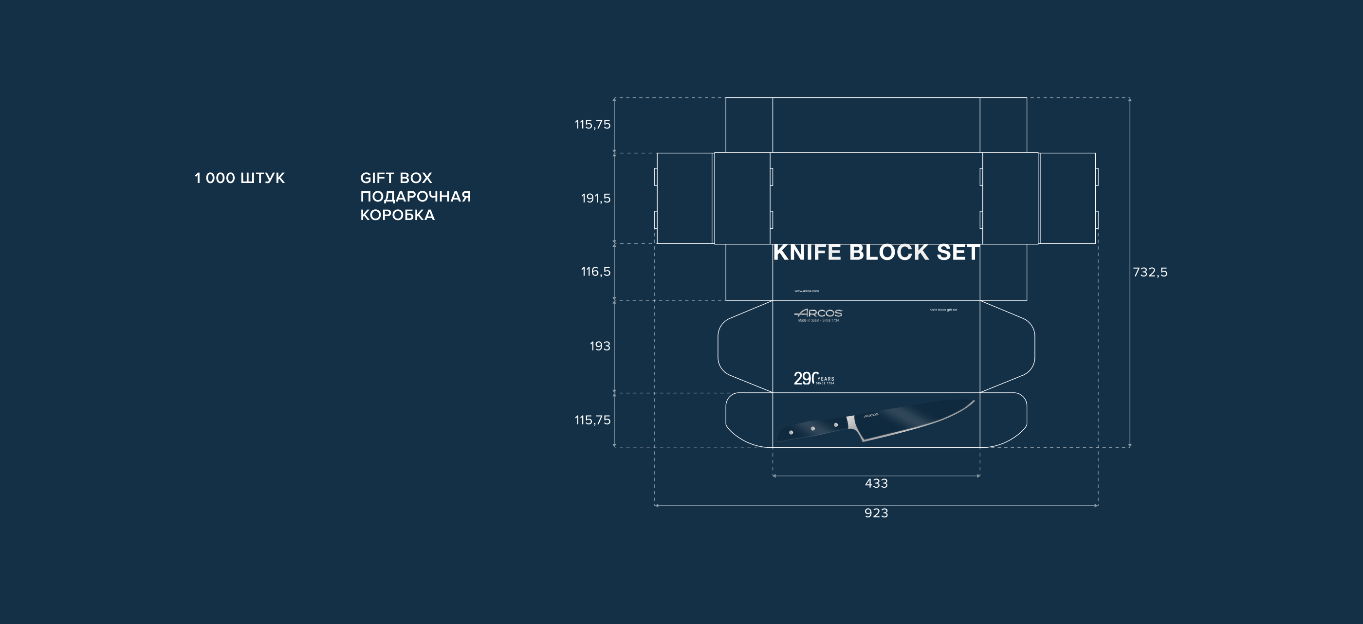 Gift box design for ARCOS — Изображение №4 — Брендинг, Графика на Dprofile