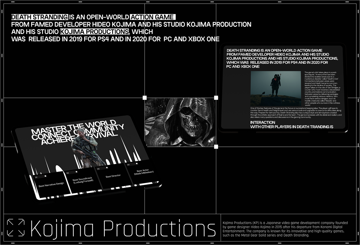 DEATH STRANDING — Изображение №3 — Интерфейсы на Dprofile