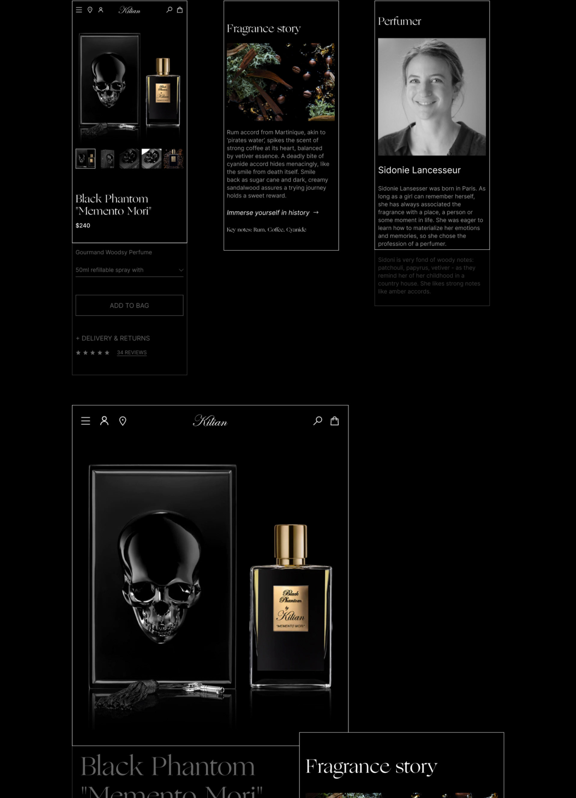 byKilian online store — Изображение №16 — Интерфейсы на Dprofile