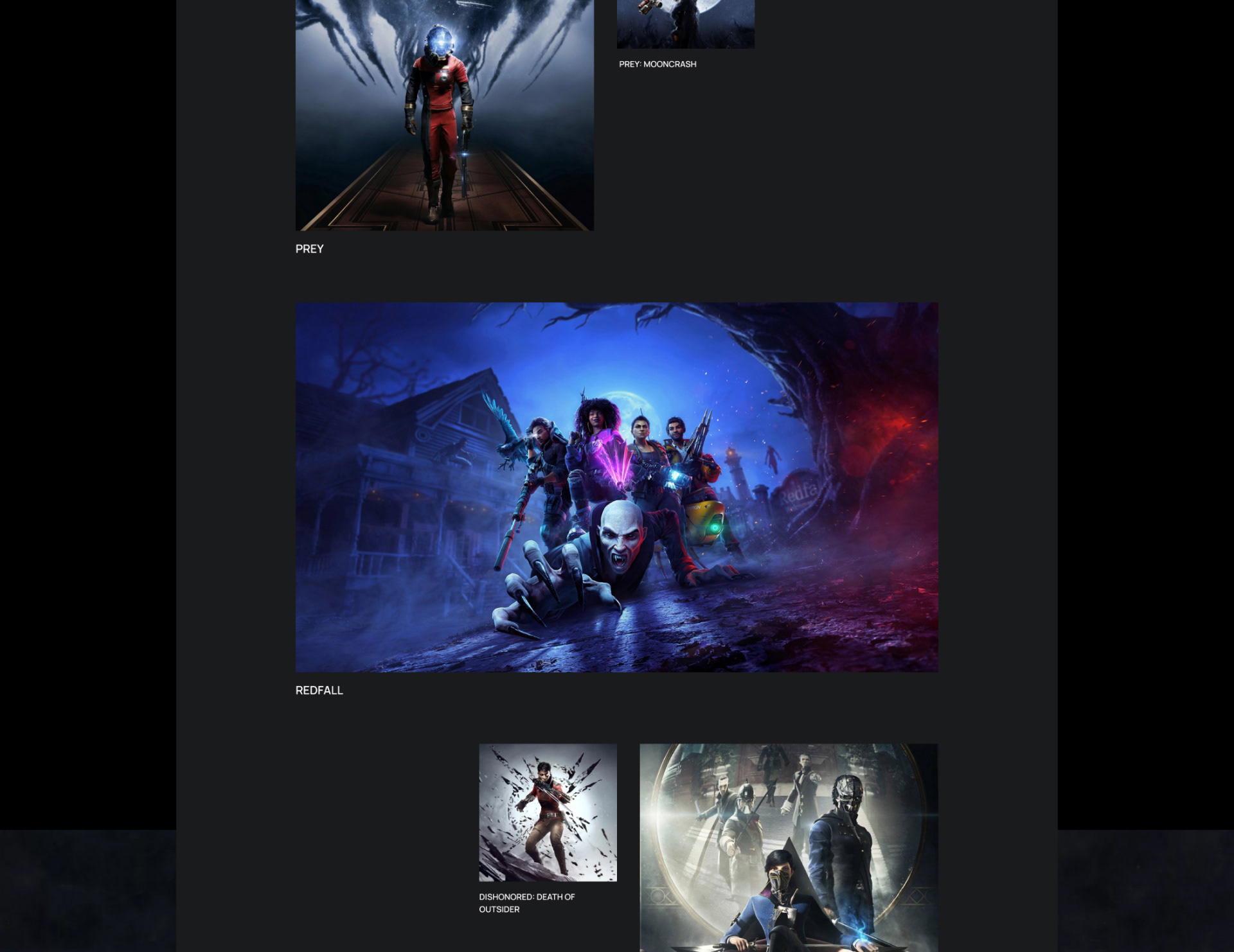 ZenimaxMedia Corporate Website — Изображение №12 — Интерфейсы на Dprofile