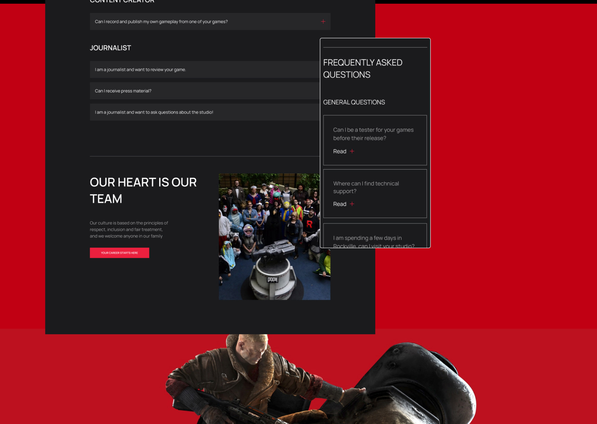 ZenimaxMedia Corporate Website — Изображение №40 — Интерфейсы на Dprofile