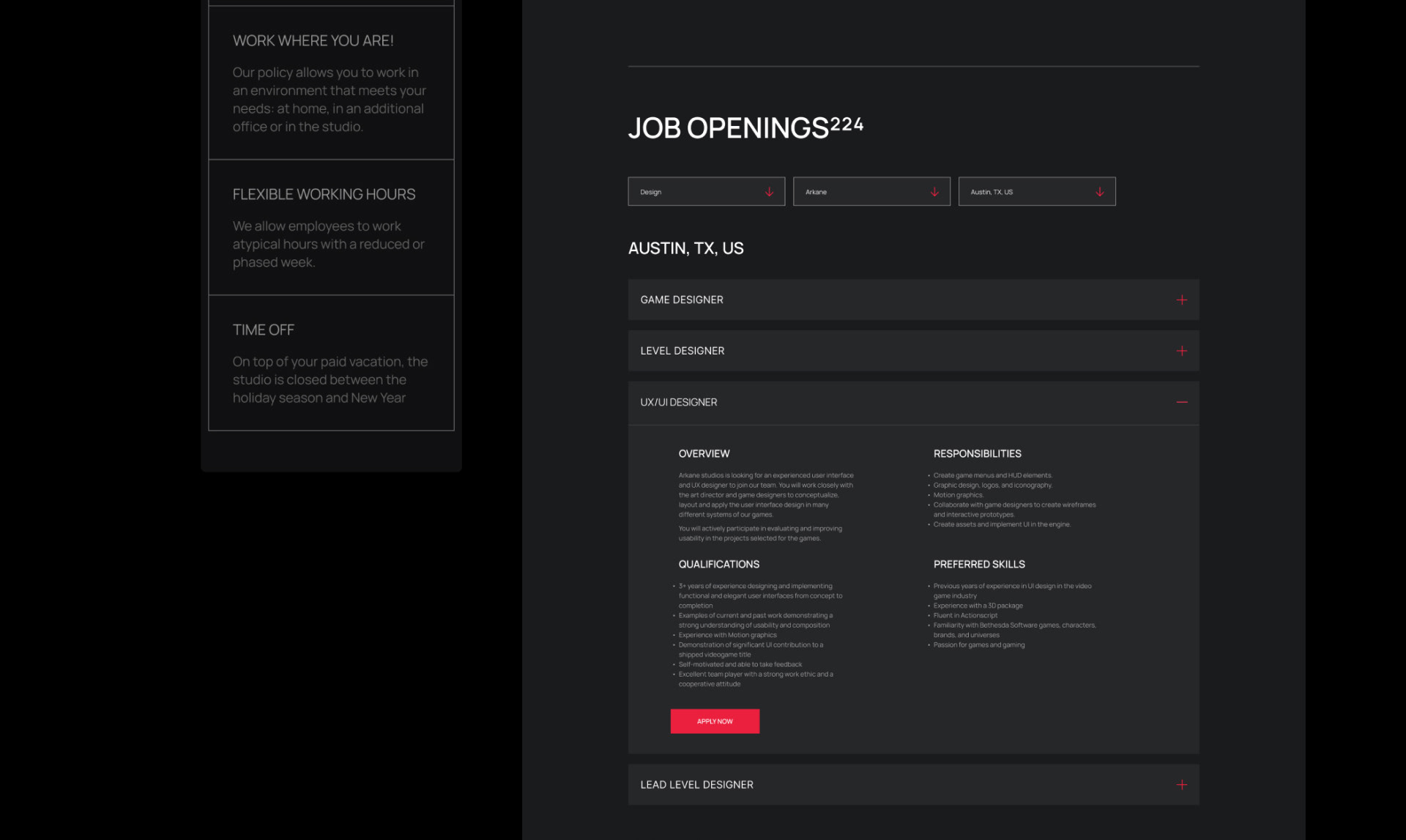 ZenimaxMedia Corporate Website — Изображение №31 — Интерфейсы на Dprofile