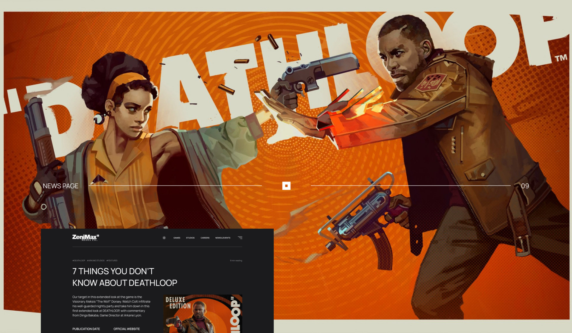 ZenimaxMedia Corporate Website — Изображение №25 — Интерфейсы на Dprofile