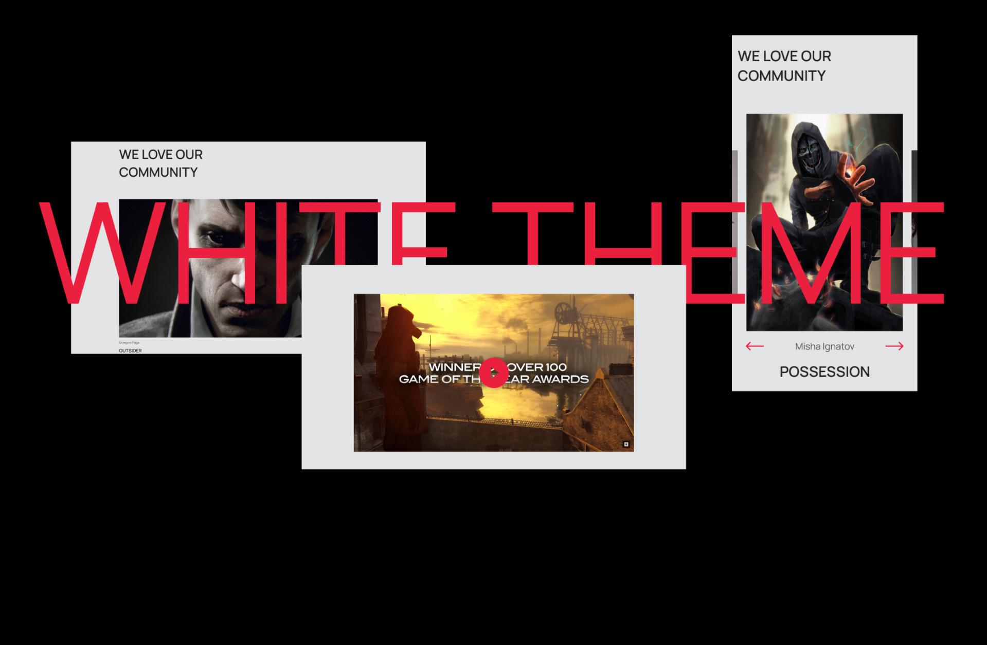 ZenimaxMedia Corporate Website — Изображение №16 — Интерфейсы на Dprofile