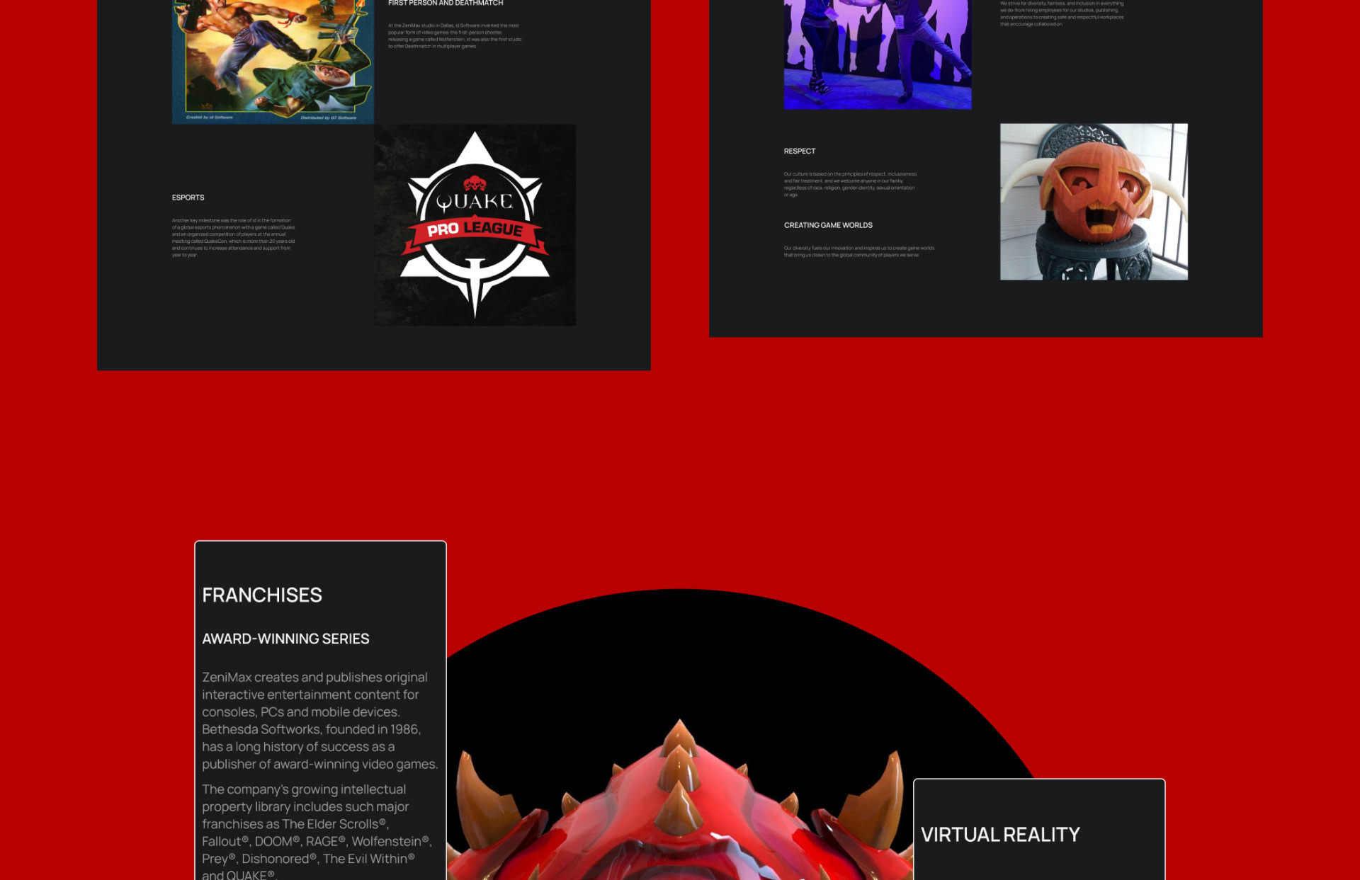 ZenimaxMedia Corporate Website — Изображение №36 — Интерфейсы на Dprofile