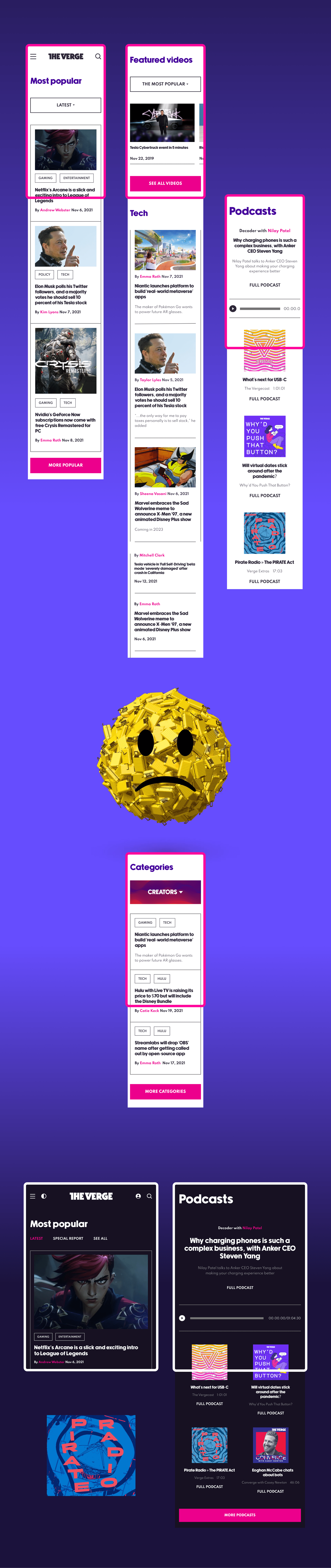 THE VERGE REDESIGN — Изображение №4 — Интерфейсы на Dprofile