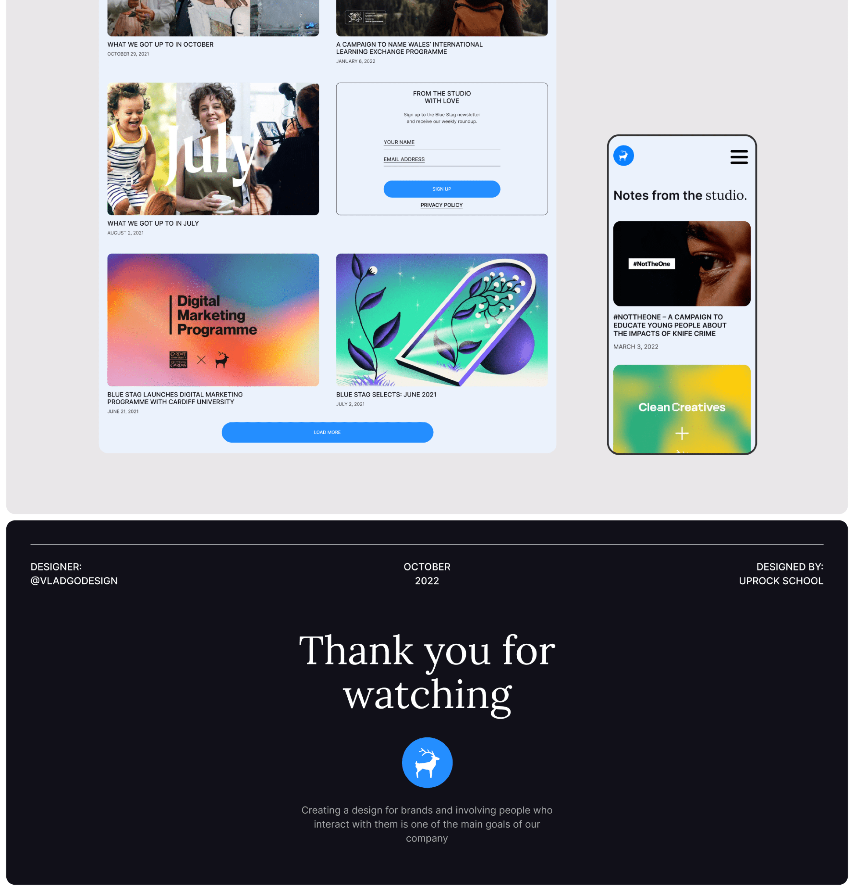 BLUESTAG - studio identity & website. Redesign concept — Изображение №18 — Брендинг, Интерфейсы на Dprofile