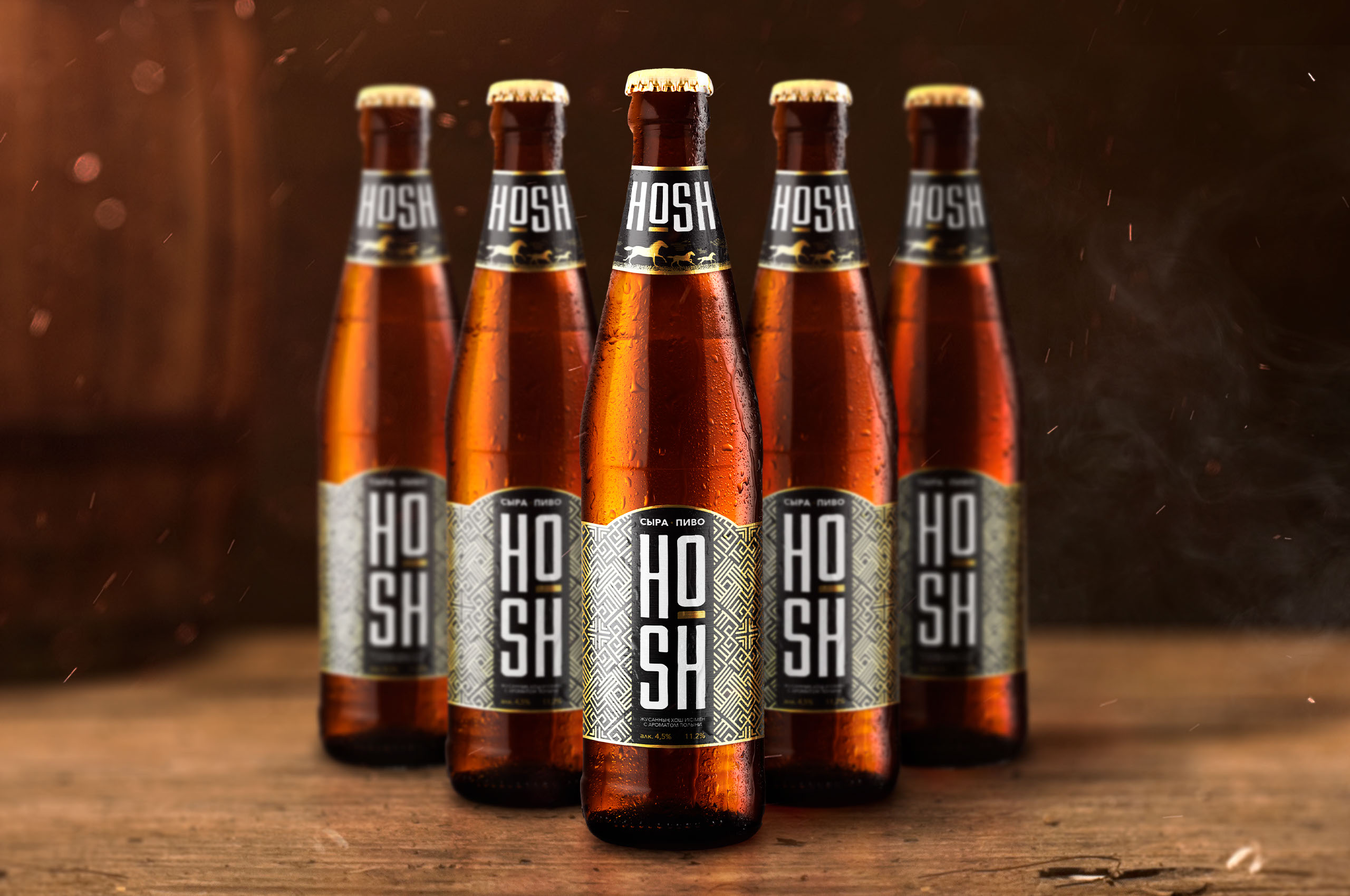 «HOSH» Kazakh Craft Beer | Packaging Design — Изображение №6 — Брендинг на Dprofile