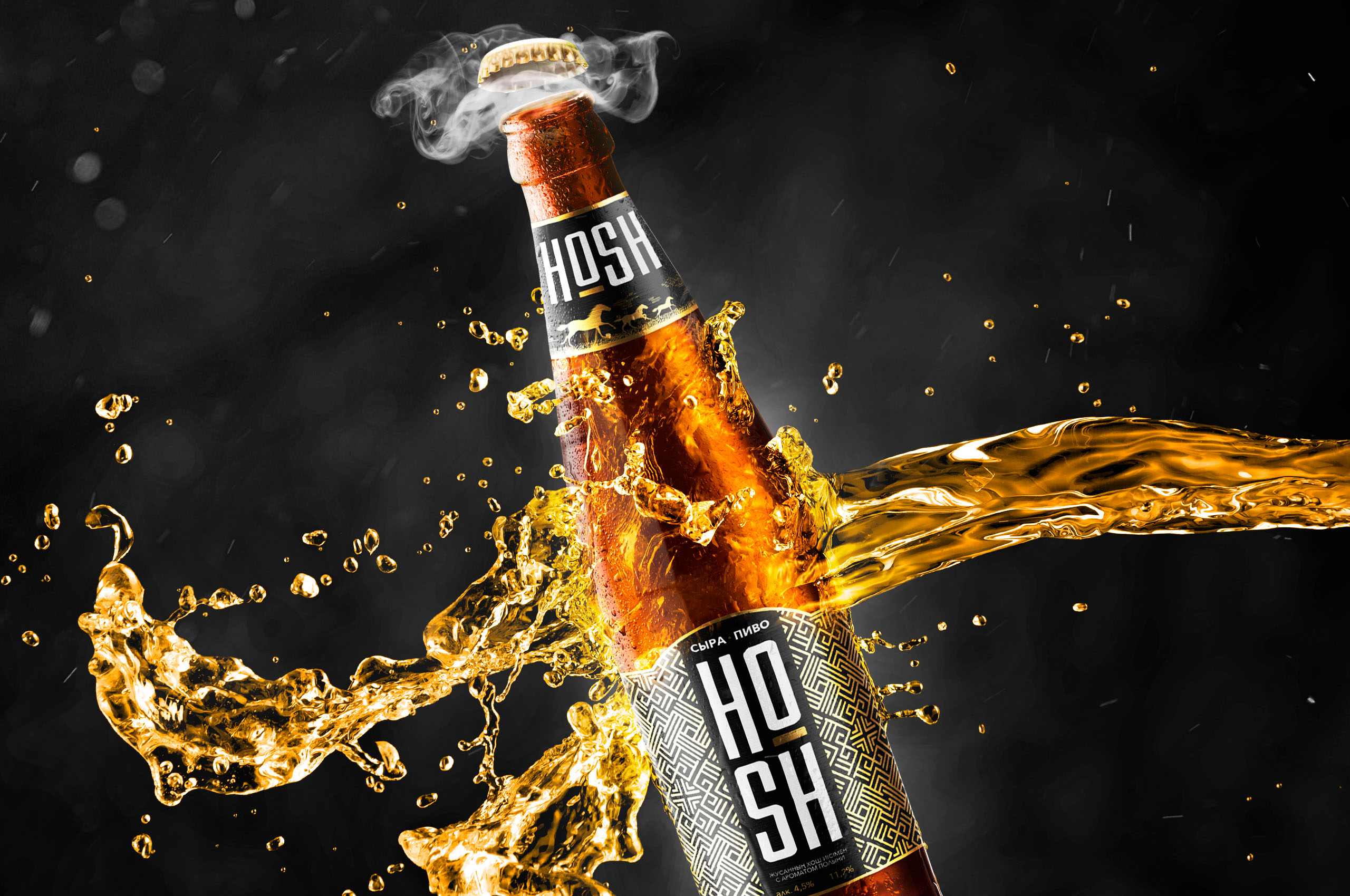 «HOSH» Kazakh Craft Beer | Packaging Design — Изображение №8 — Брендинг на Dprofile