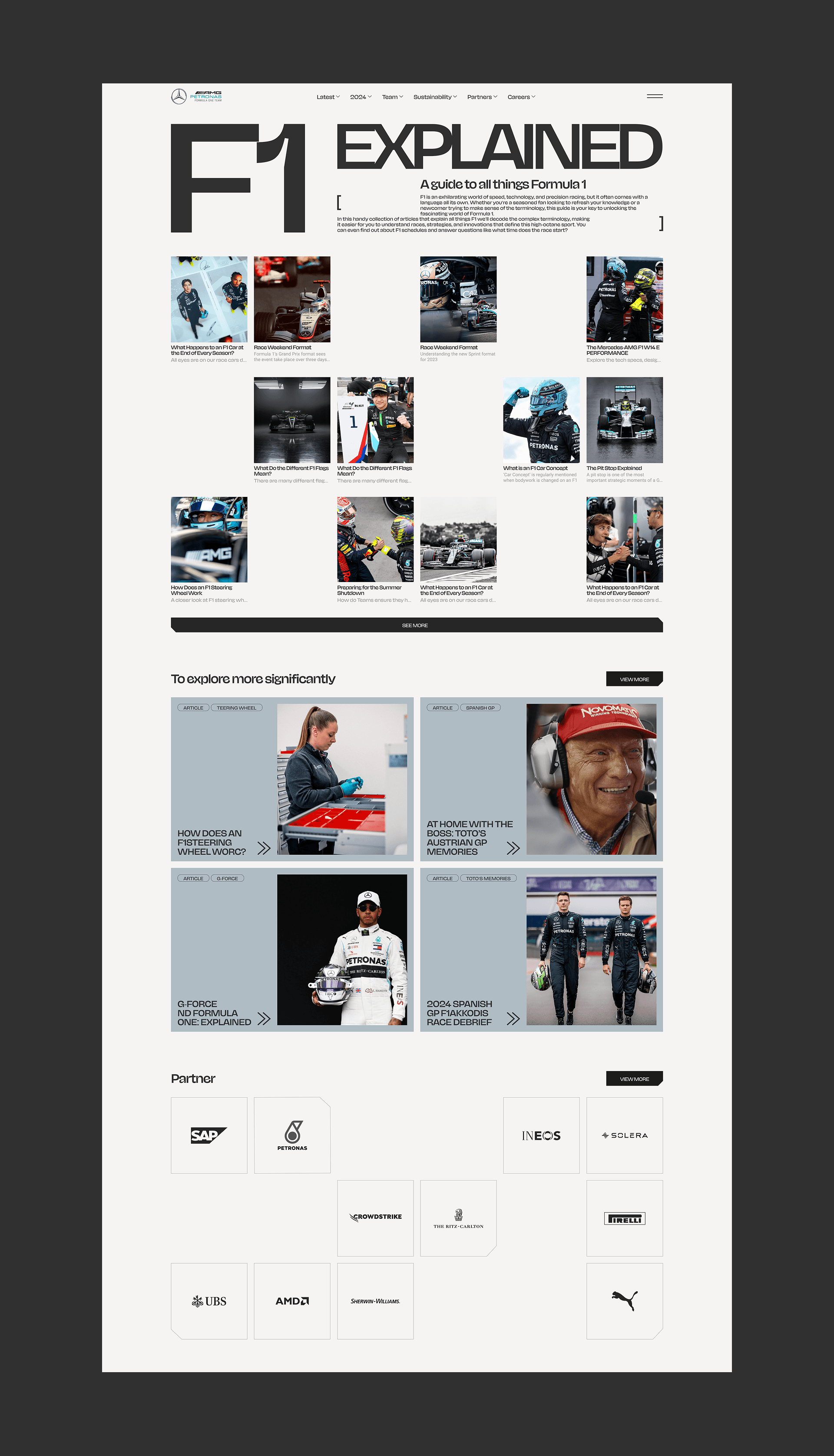 Merсedes AMG Petronas Formula one Time — Изображение №5 — Интерфейсы на Dprofile