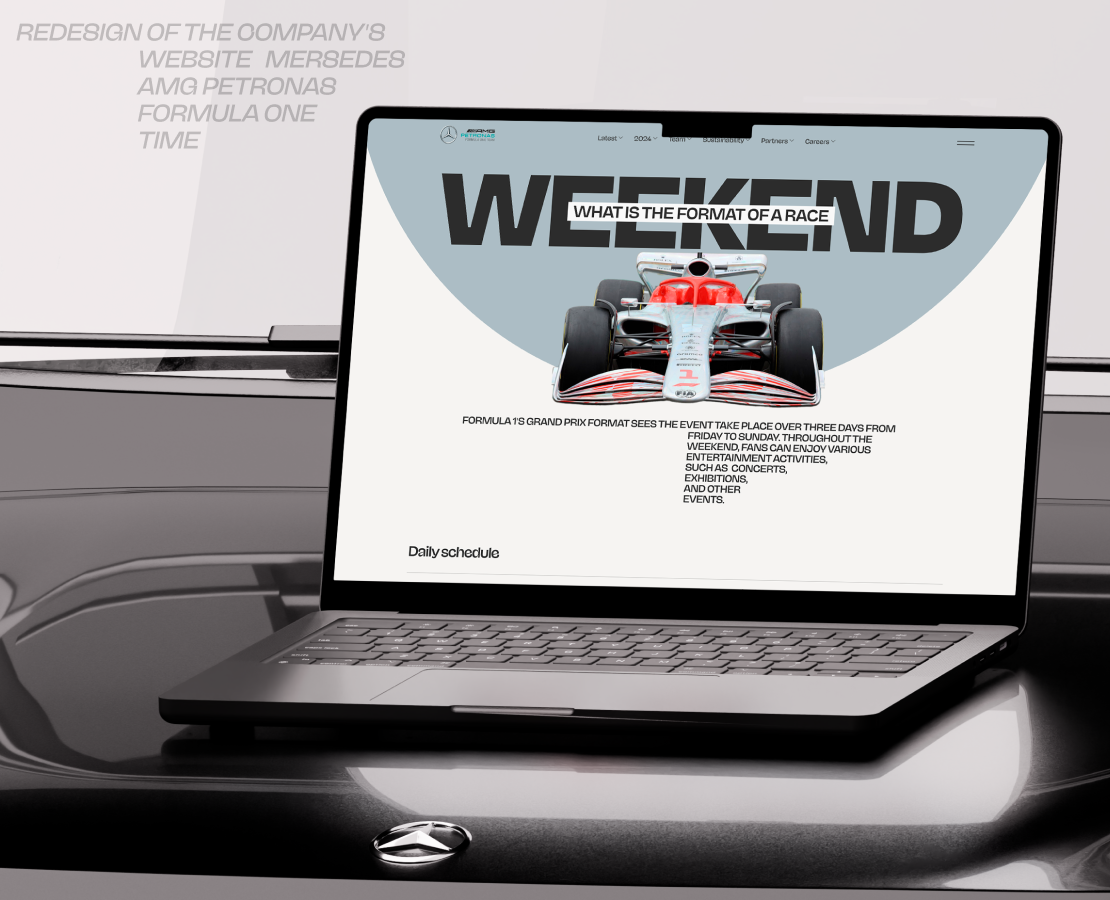 Merсedes AMG Petronas Formula one Time — Интерфейсы на Dprofile