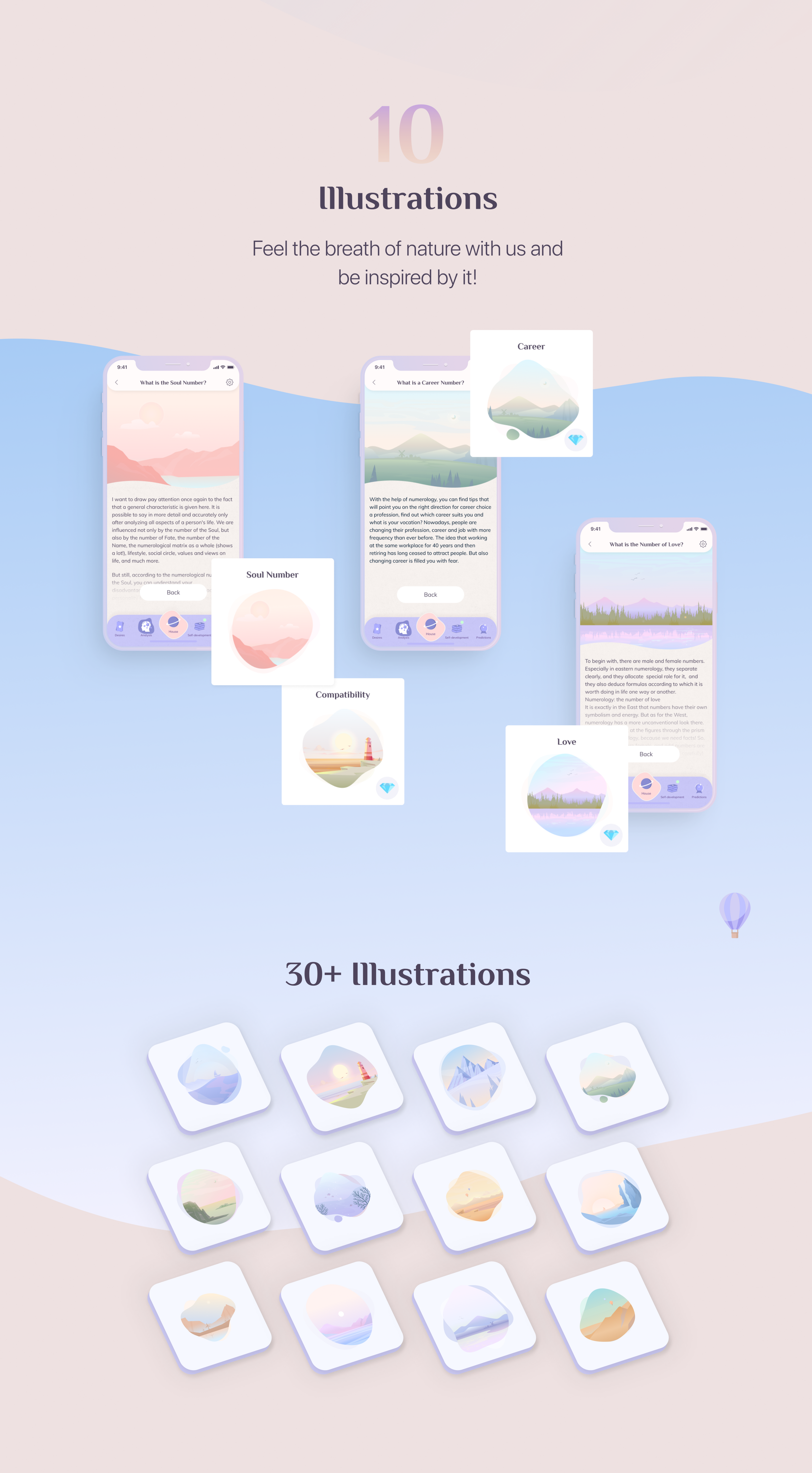 Приложение «Управление судьбой - Нумерология — Изображение №6 — Интерфейсы, Брендинг на Dprofile