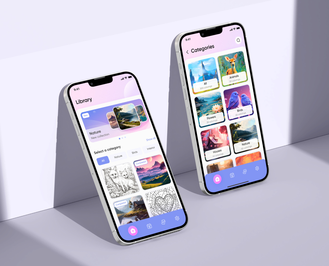 Vivid Hues: Приложение-раскраска на Dprofile