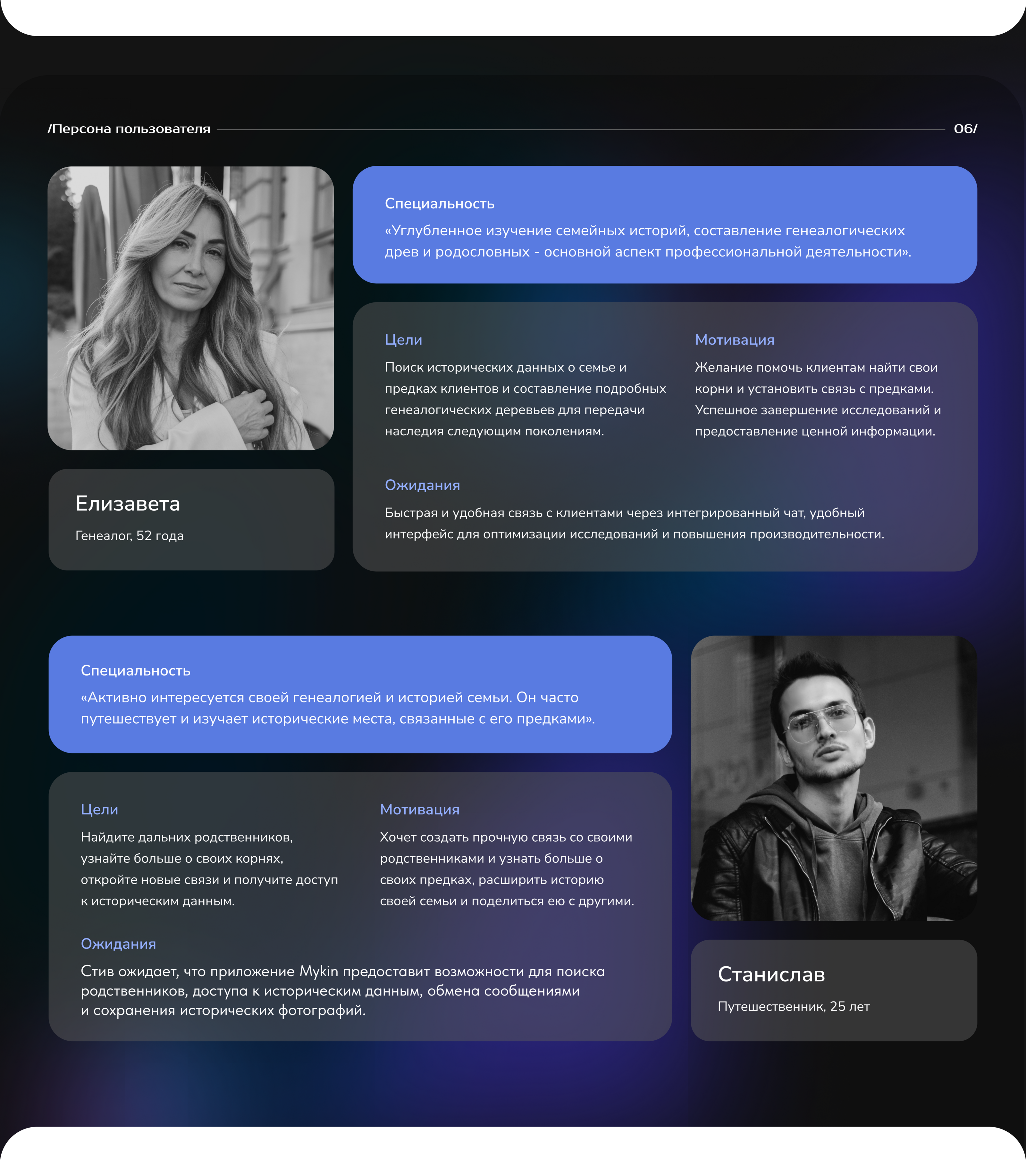 MYKIN - приложение семейного древа — Изображение №4 — Интерфейсы, Брендинг на Dprofile