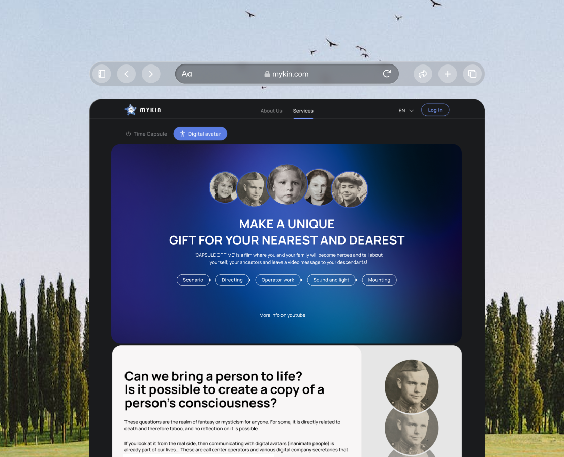 MYKIN - приложение семейного древа на Dprofile