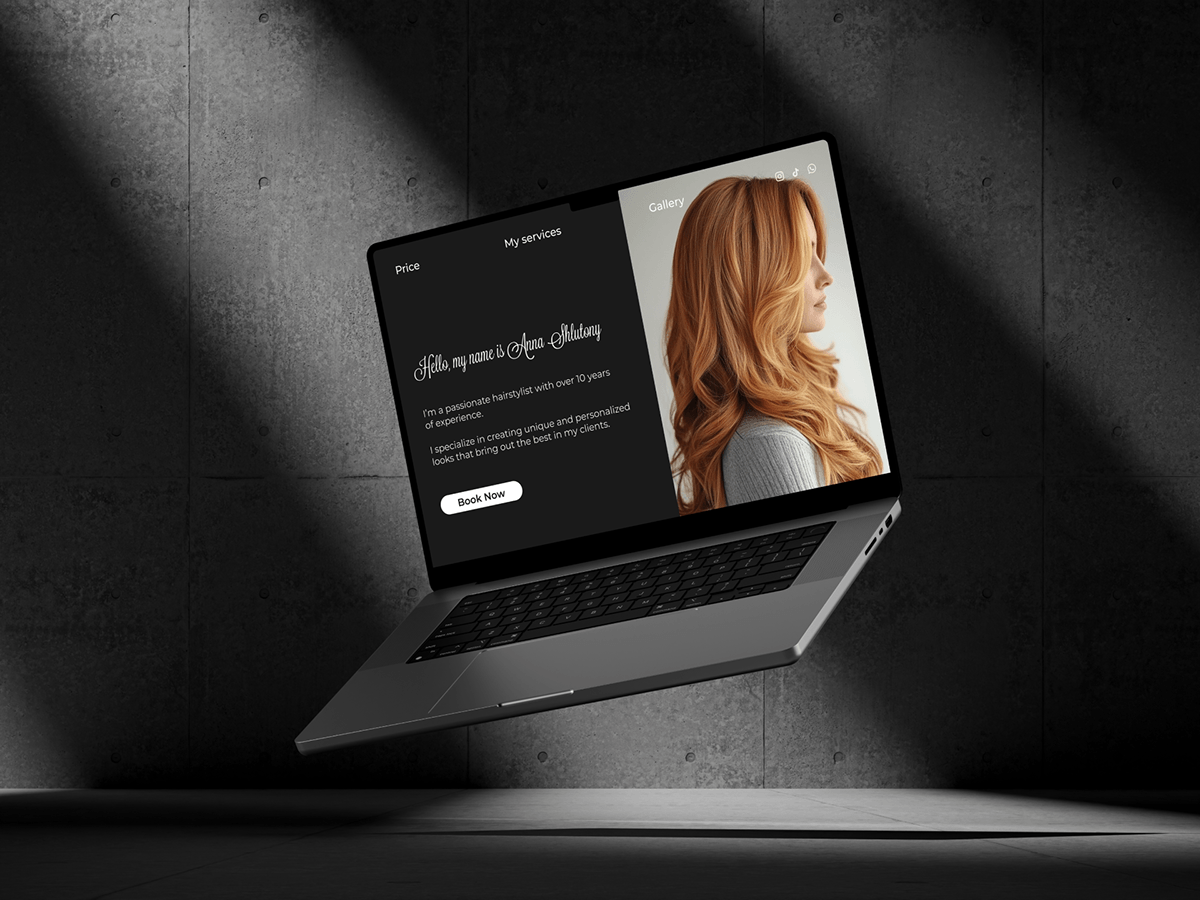 Landing page for a hairstylist — Изображение №2 — Интерфейсы на Dprofile