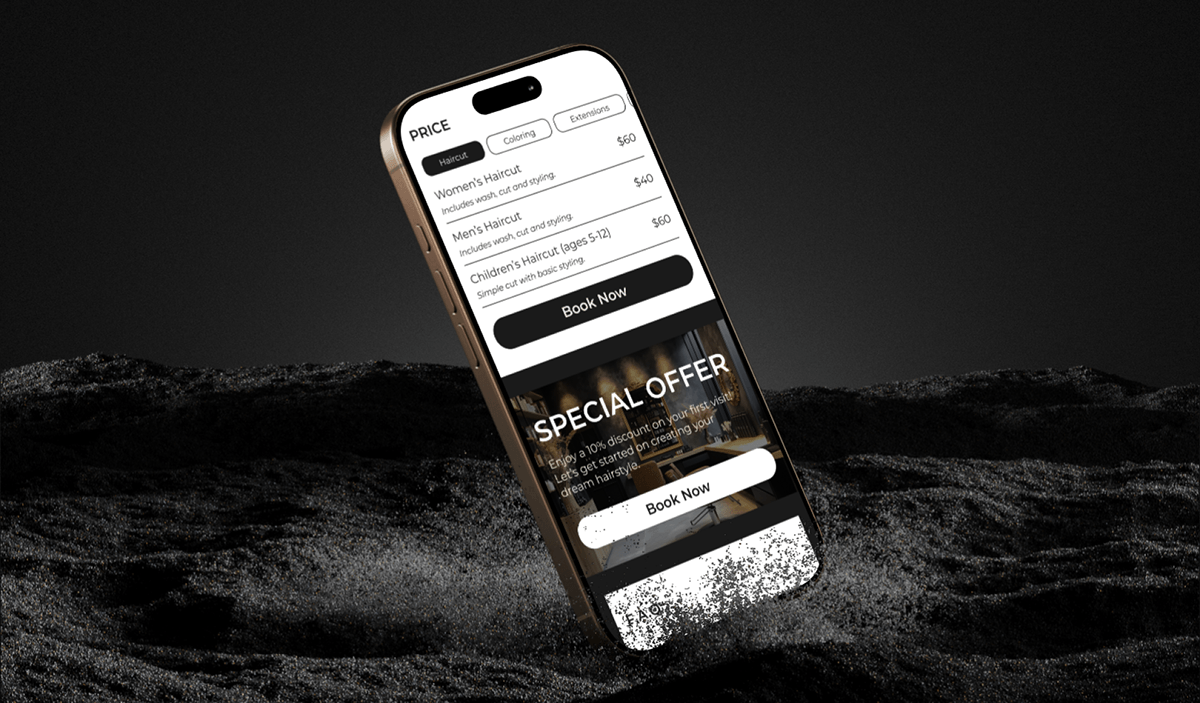 Landing page for a hairstylist — Изображение №5 — Интерфейсы на Dprofile