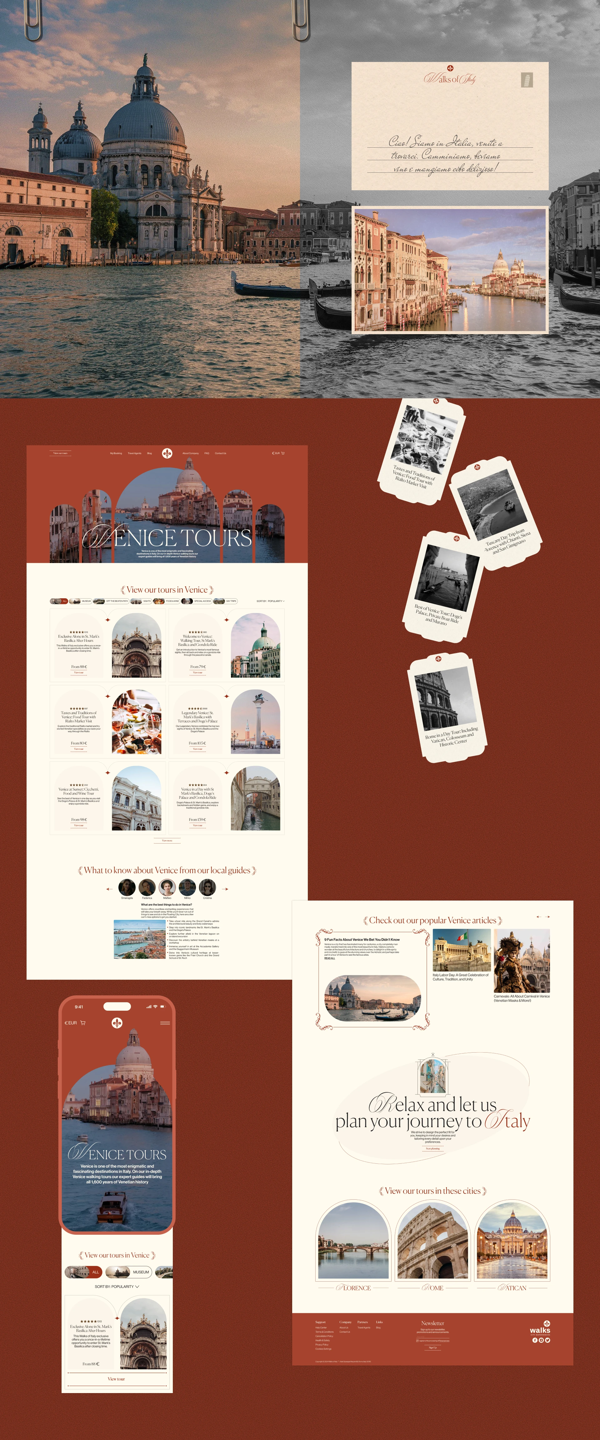 Walks of Italy | Corporate Website — Изображение №3 — Интерфейсы на Dprofile