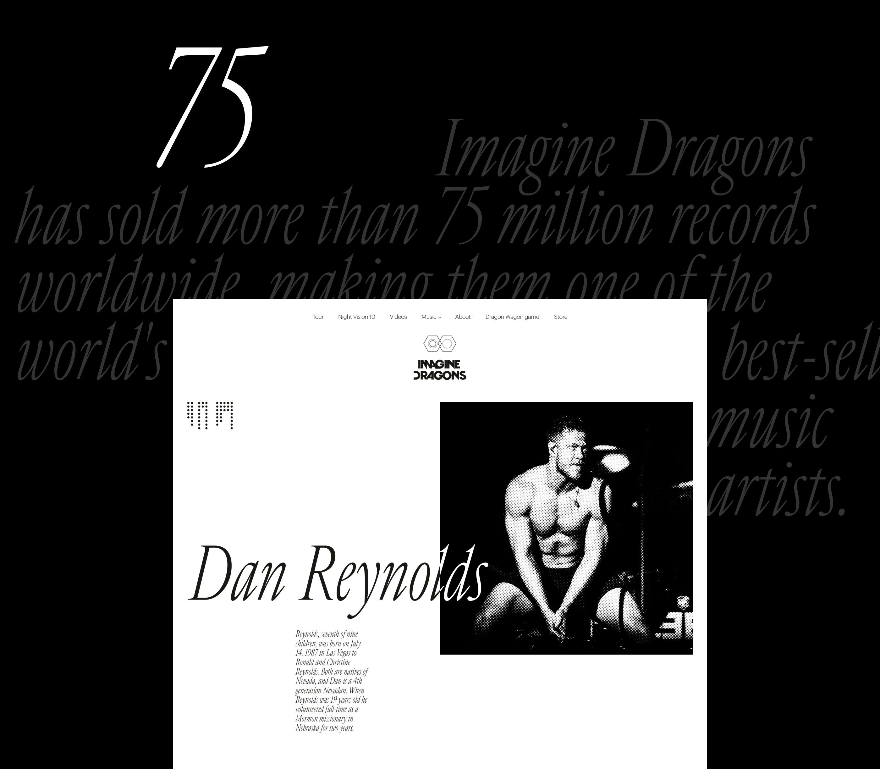 Imagine Dragons | Mercury World Tour — Изображение №7 — Интерфейсы, Графика на Dprofile