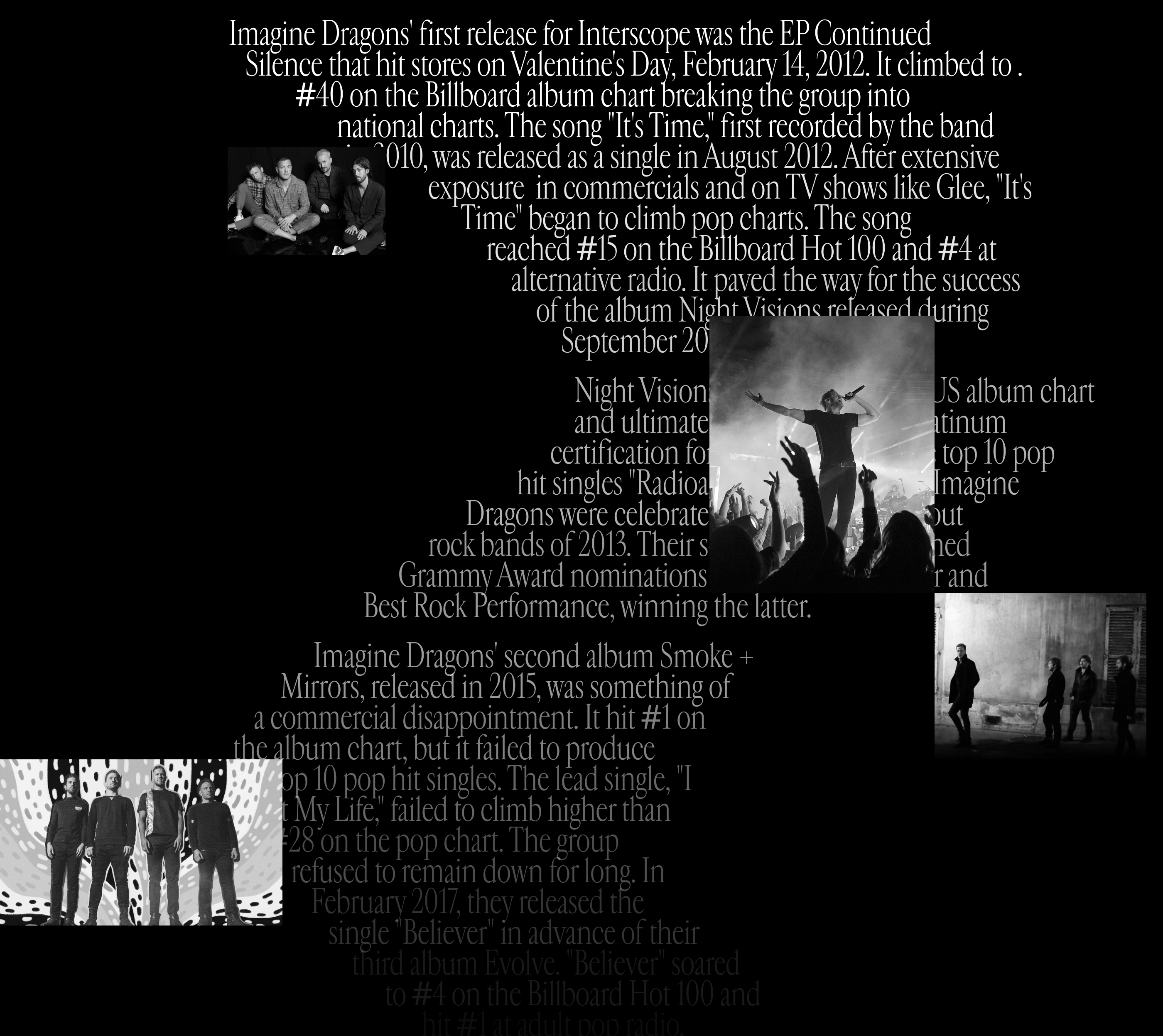 Imagine Dragons | Mercury World Tour — Изображение №2 — Интерфейсы, Графика на Dprofile