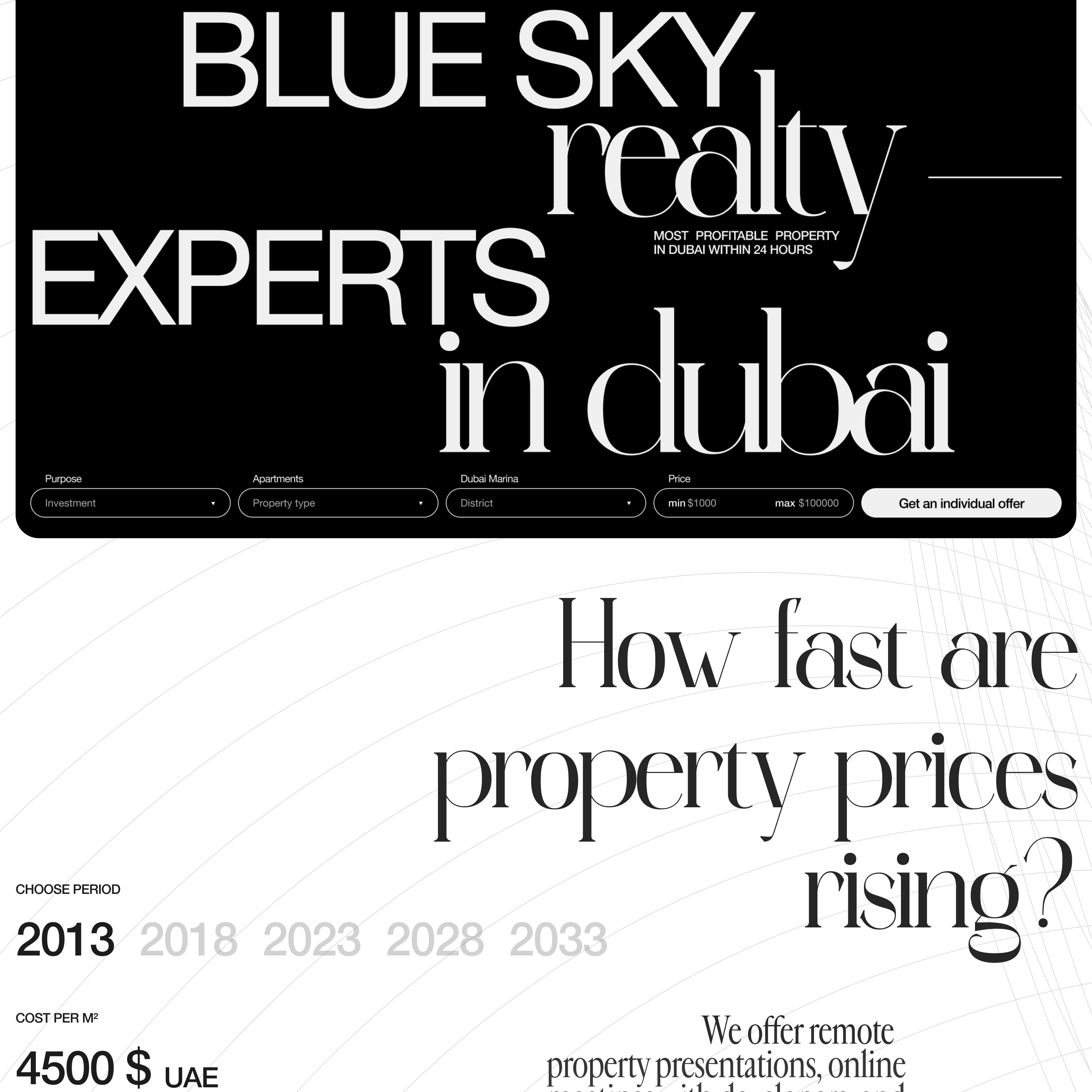 Blue Sky Realty | Web Design — Изображение №3 — Интерфейсы, Графика на Dprofile