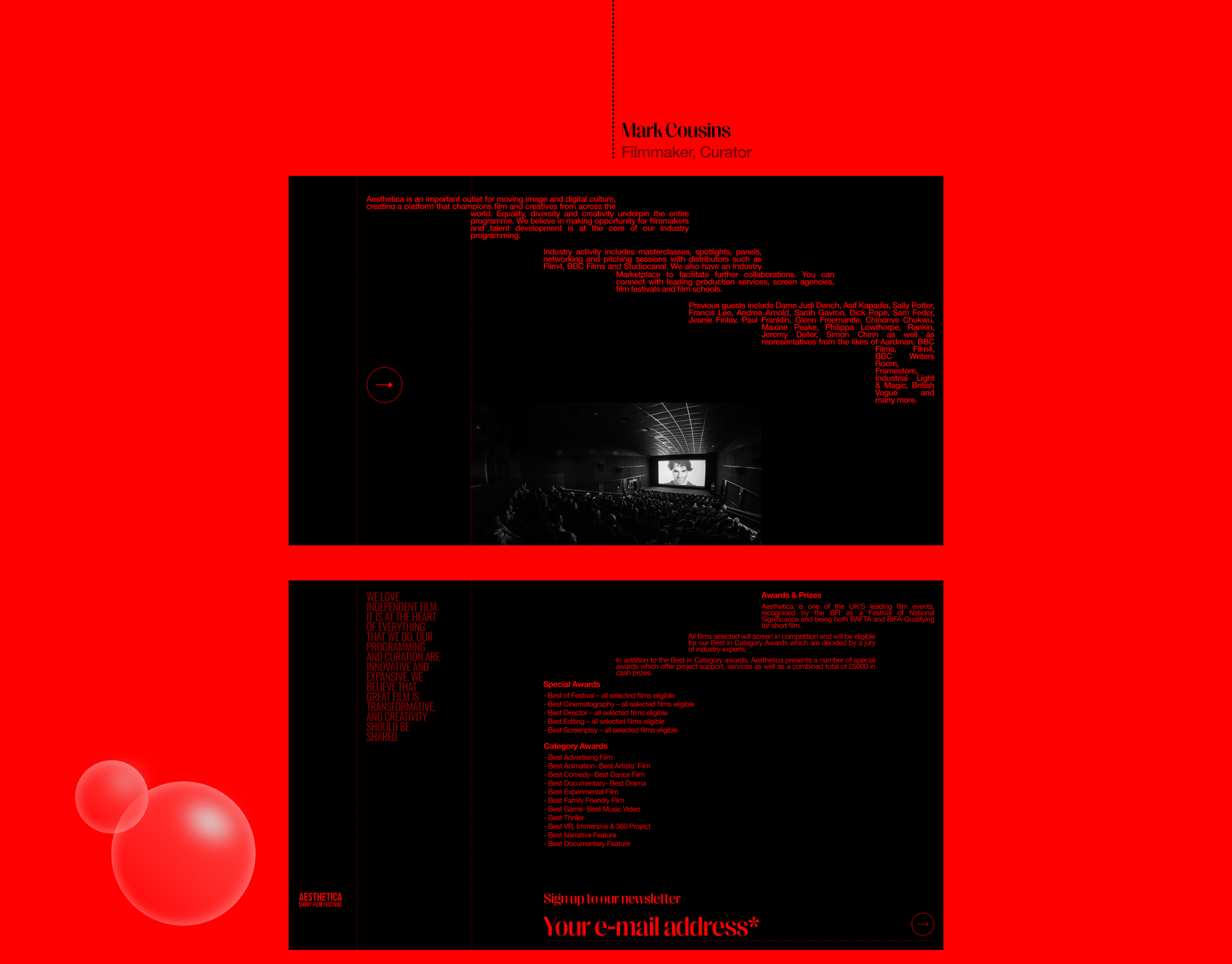 Aesthetica Film Festival | Website — Изображение №9 — Интерфейсы на Dprofile