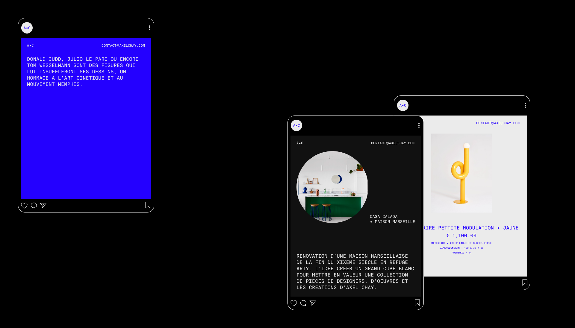 A•C | Portfolio Website — Изображение №3 — Интерфейсы на Dprofile
