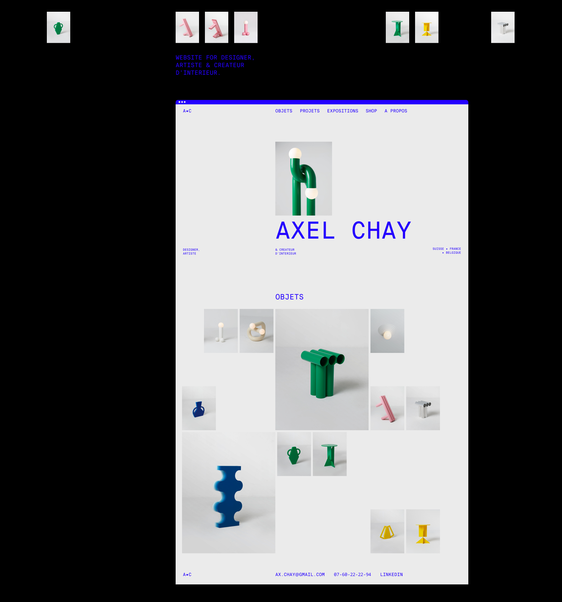 A•C | Portfolio Website — Изображение №2 — Интерфейсы на Dprofile