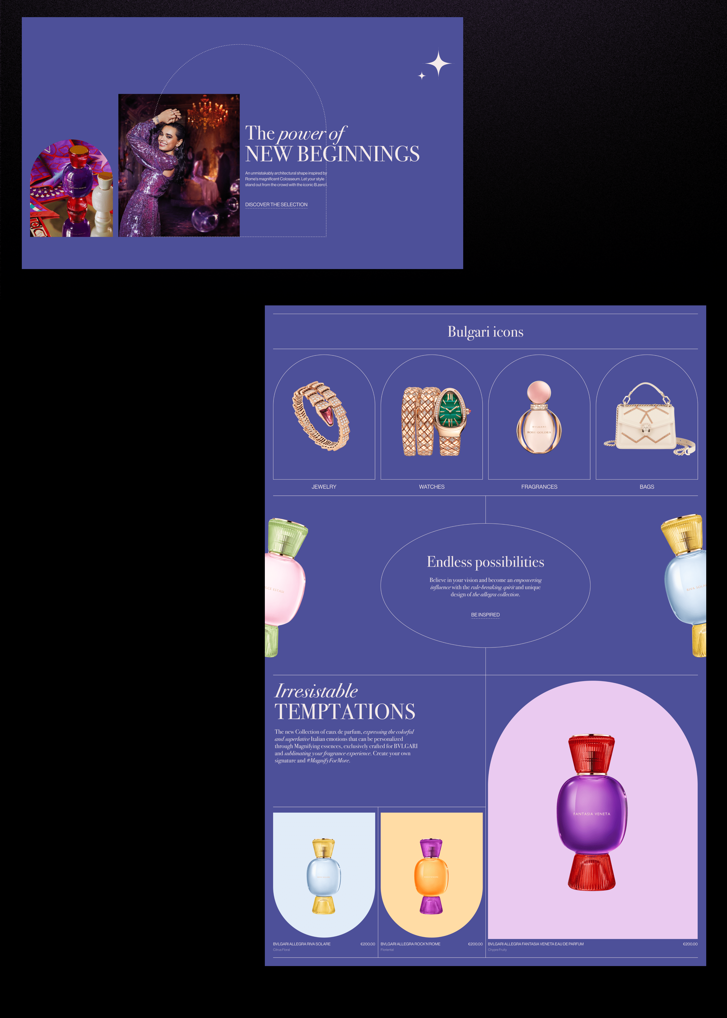 BVLGARI — Изображение №3 — Интерфейсы на Dprofile