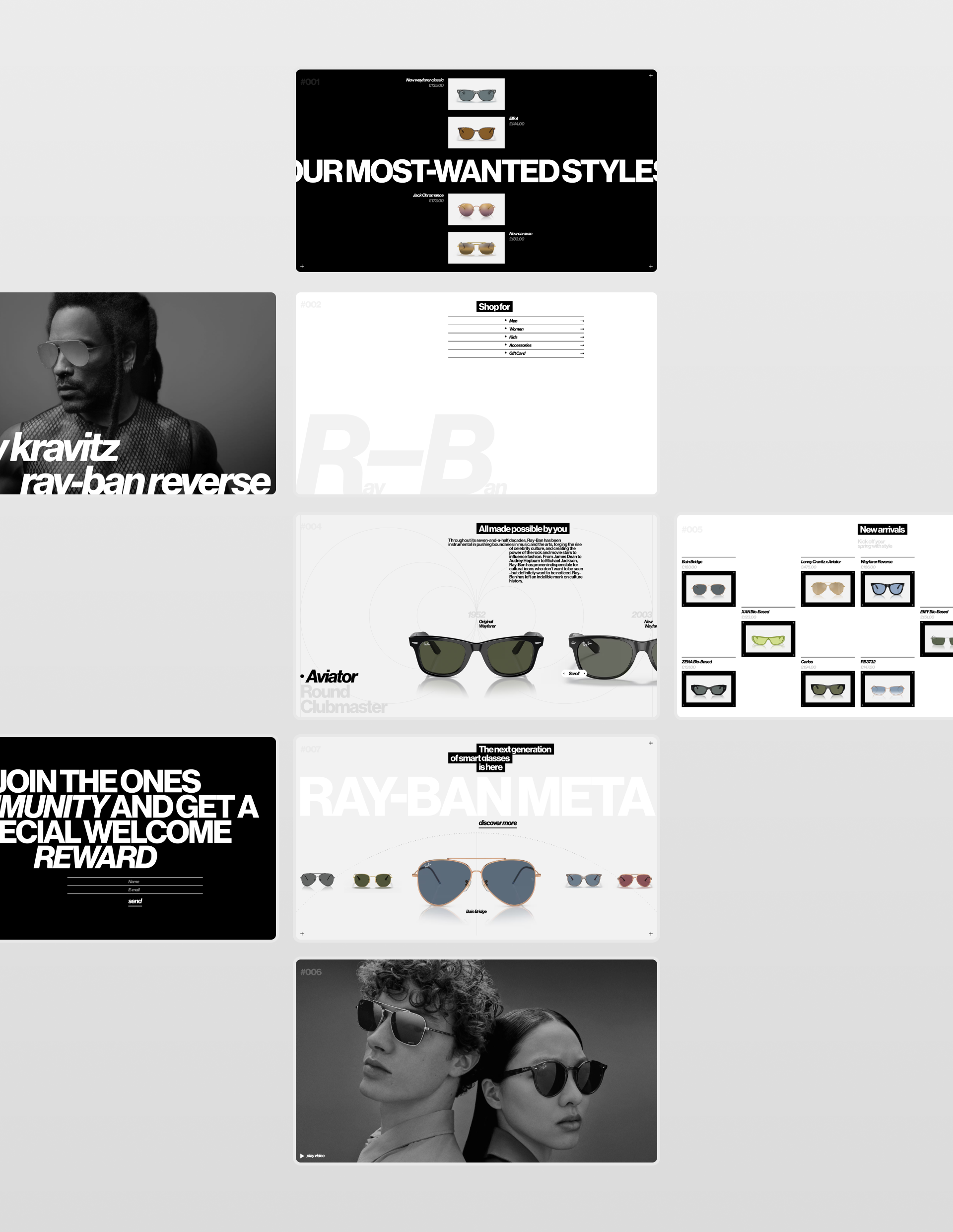 Ray-Ban |UI Concept — Изображение №2 — Интерфейсы на Dprofile