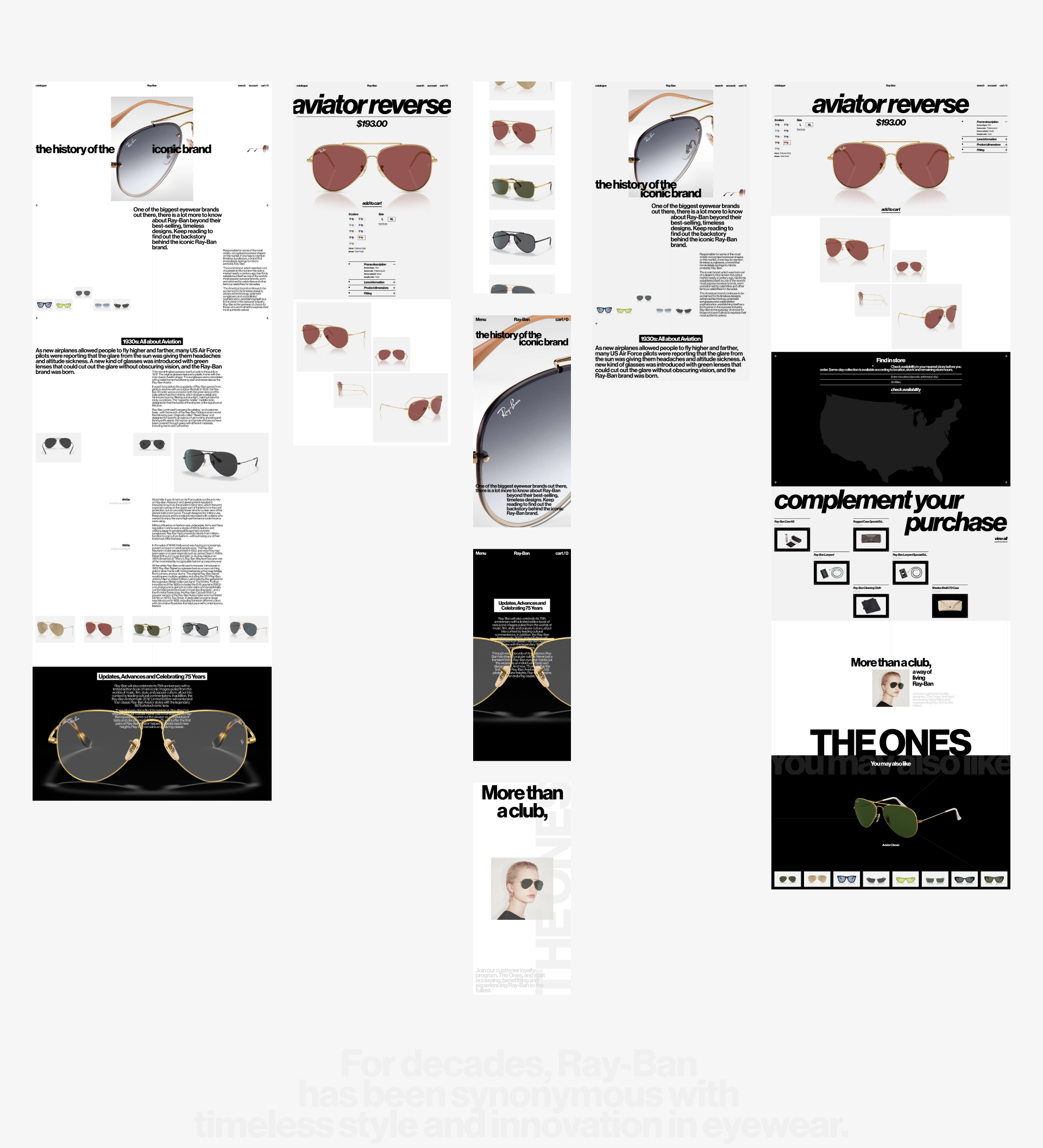 Ray-Ban |UI Concept — Изображение №9 — Интерфейсы на Dprofile