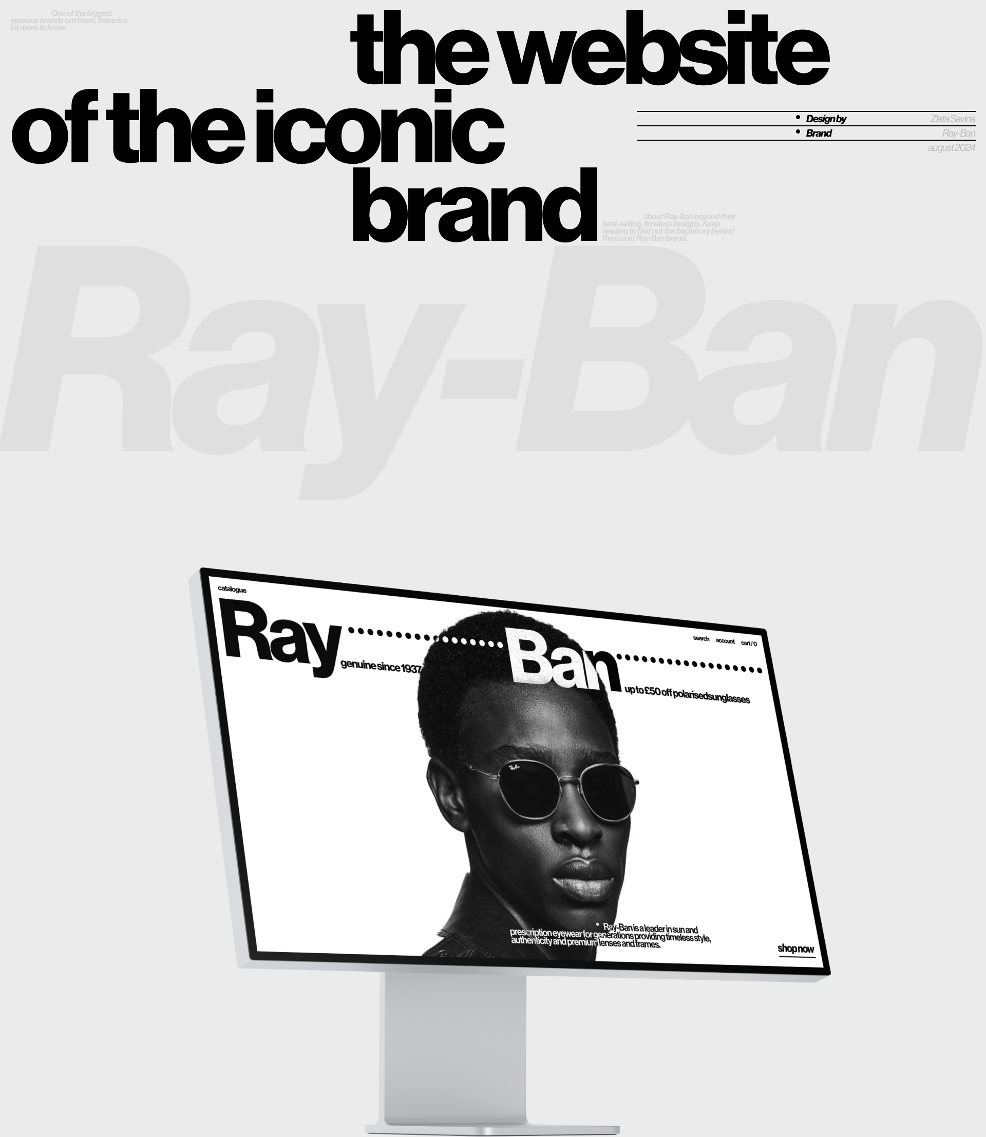 Ray-Ban |UI Concept — Изображение №1 — Интерфейсы на Dprofile