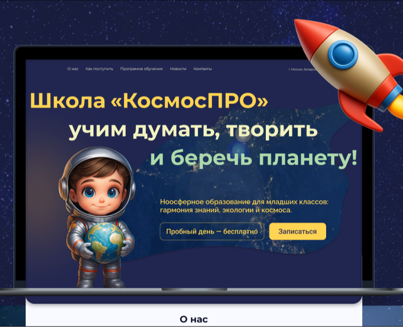 Сайт для частной школы — Интерфейсы на Dprofile
