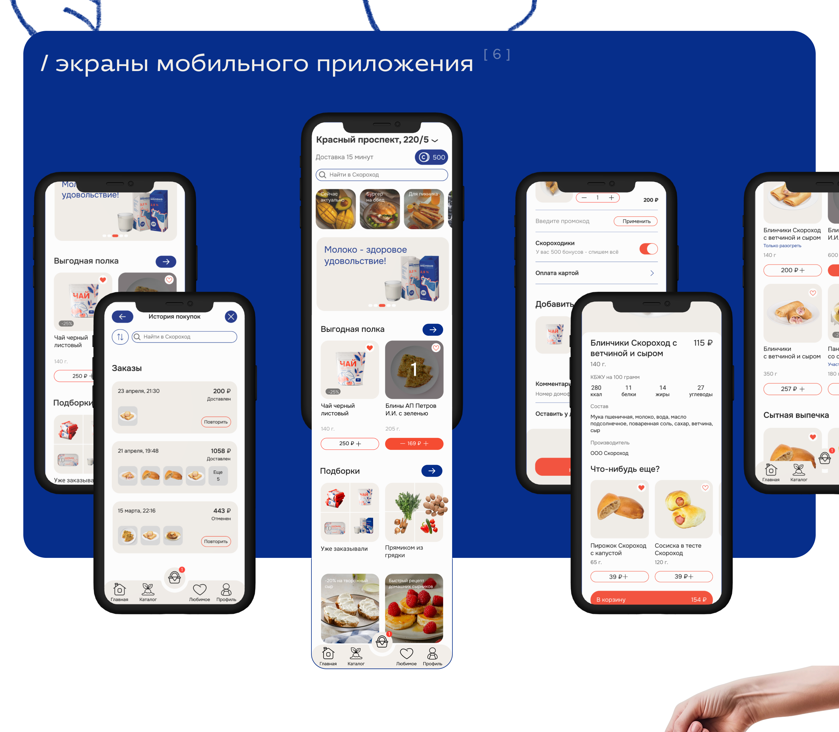 Скороход. Доставка продуктов — Изображение №7 — Интерфейсы, Брендинг на Dprofile