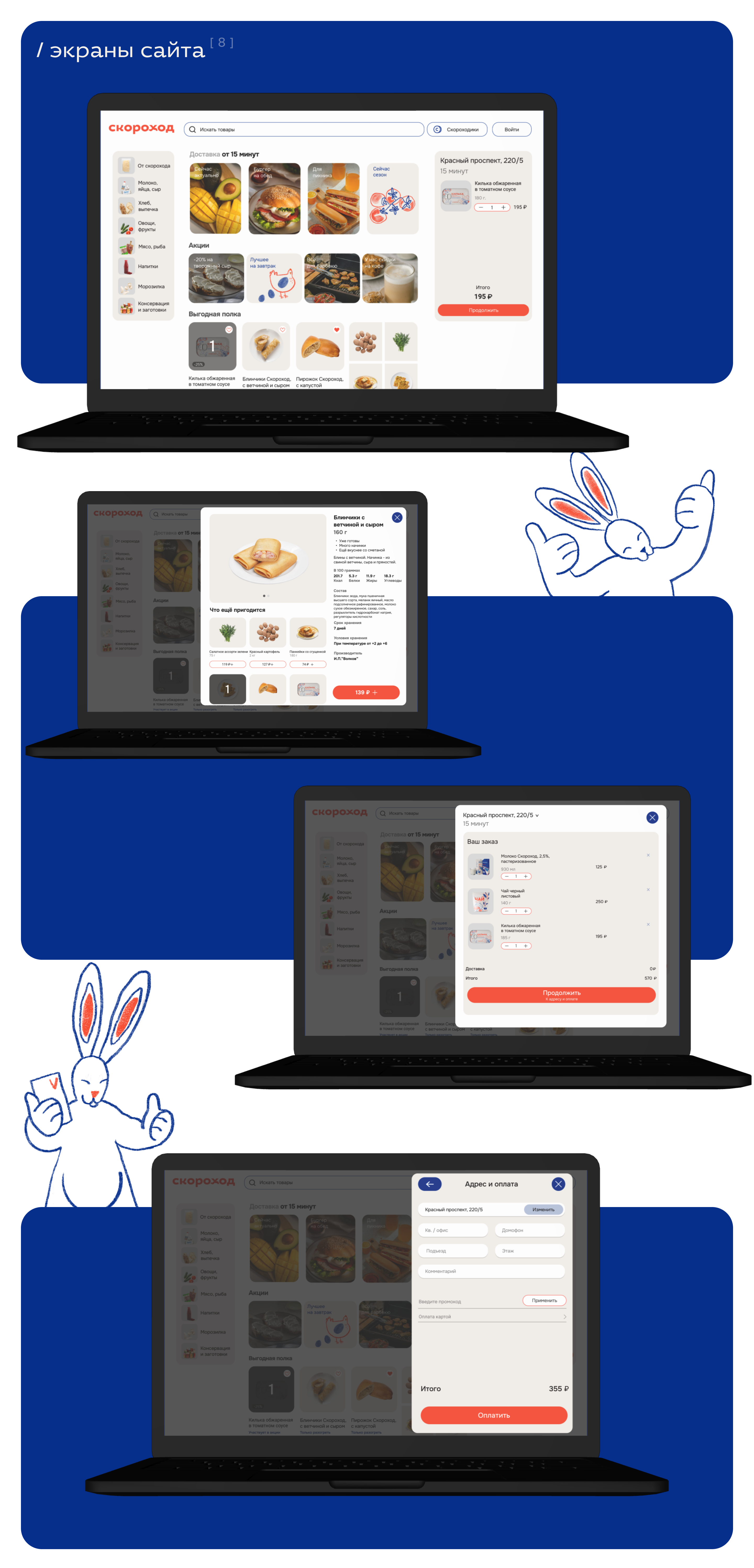 Скороход. Доставка продуктов — Изображение №12 — Интерфейсы, Брендинг на Dprofile