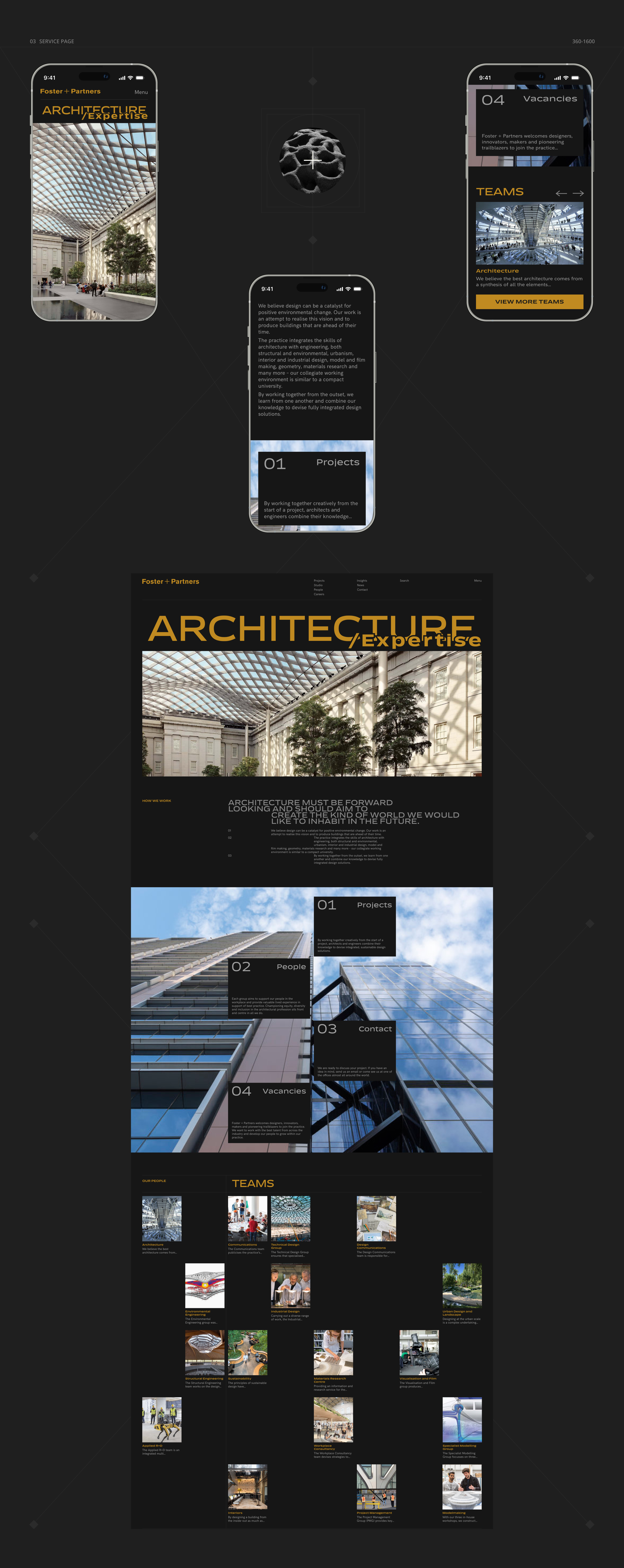 FOSTER AND PARTNERS | Website redesign — Изображение №7 — Интерфейсы на Dprofile