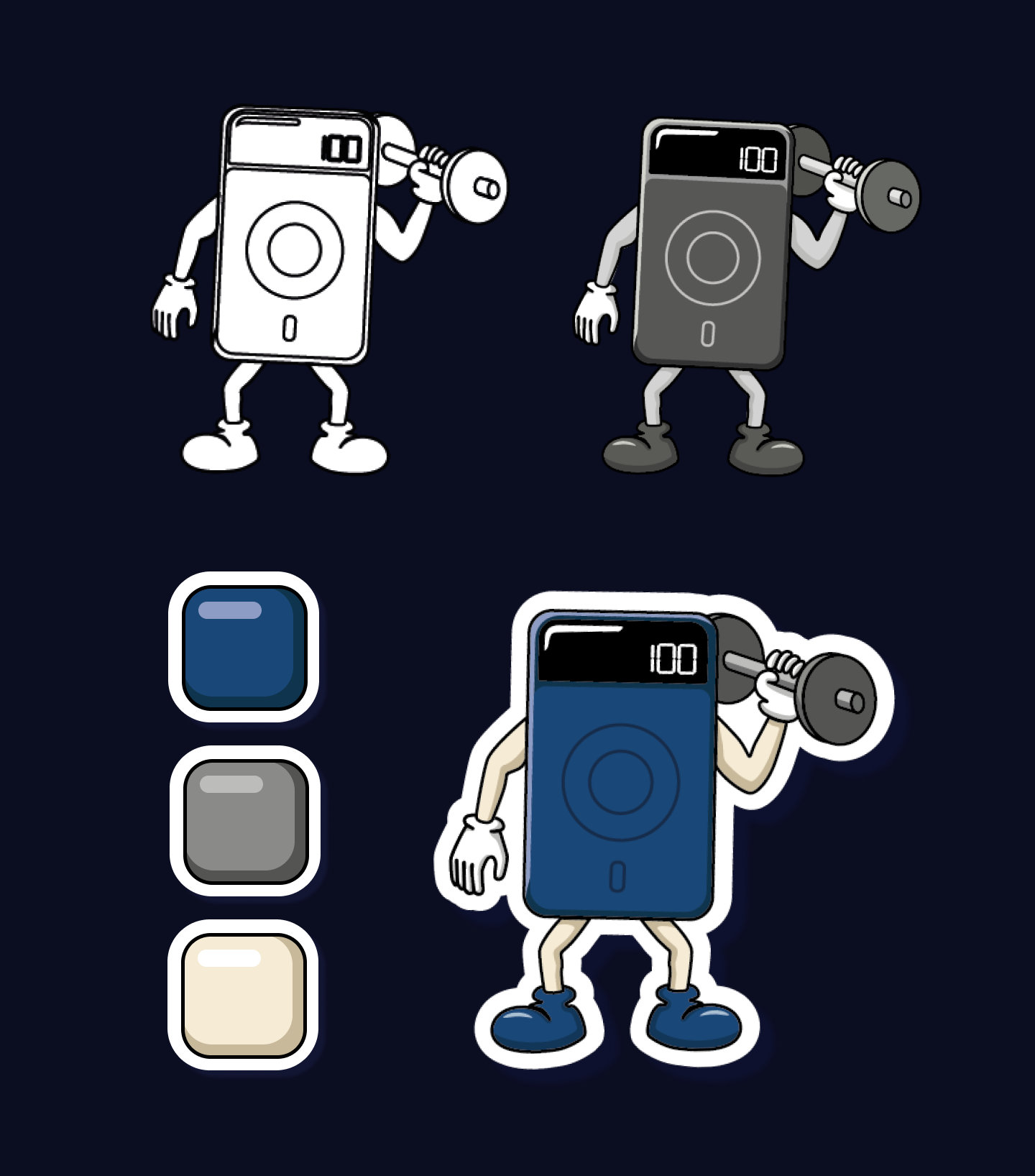 Стикеры для магазина элетротехники — Изображение №6 — Иллюстрация, Графика на Dprofile