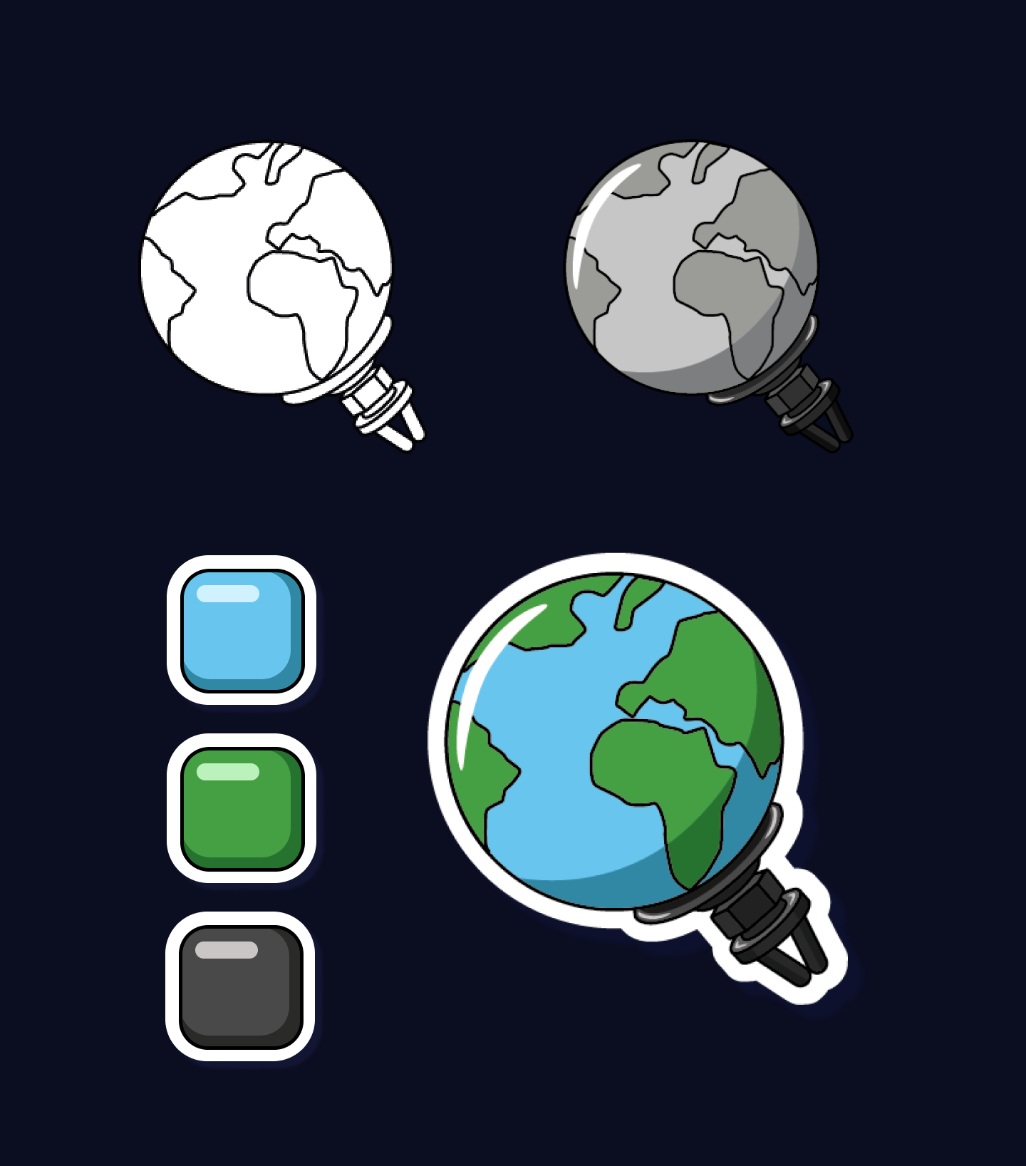 Стикеры для магазина элетротехники — Изображение №7 — Иллюстрация, Графика на Dprofile